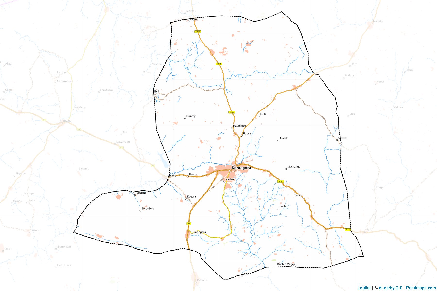 Kontagora (Niger) Map Cropping Samples-1