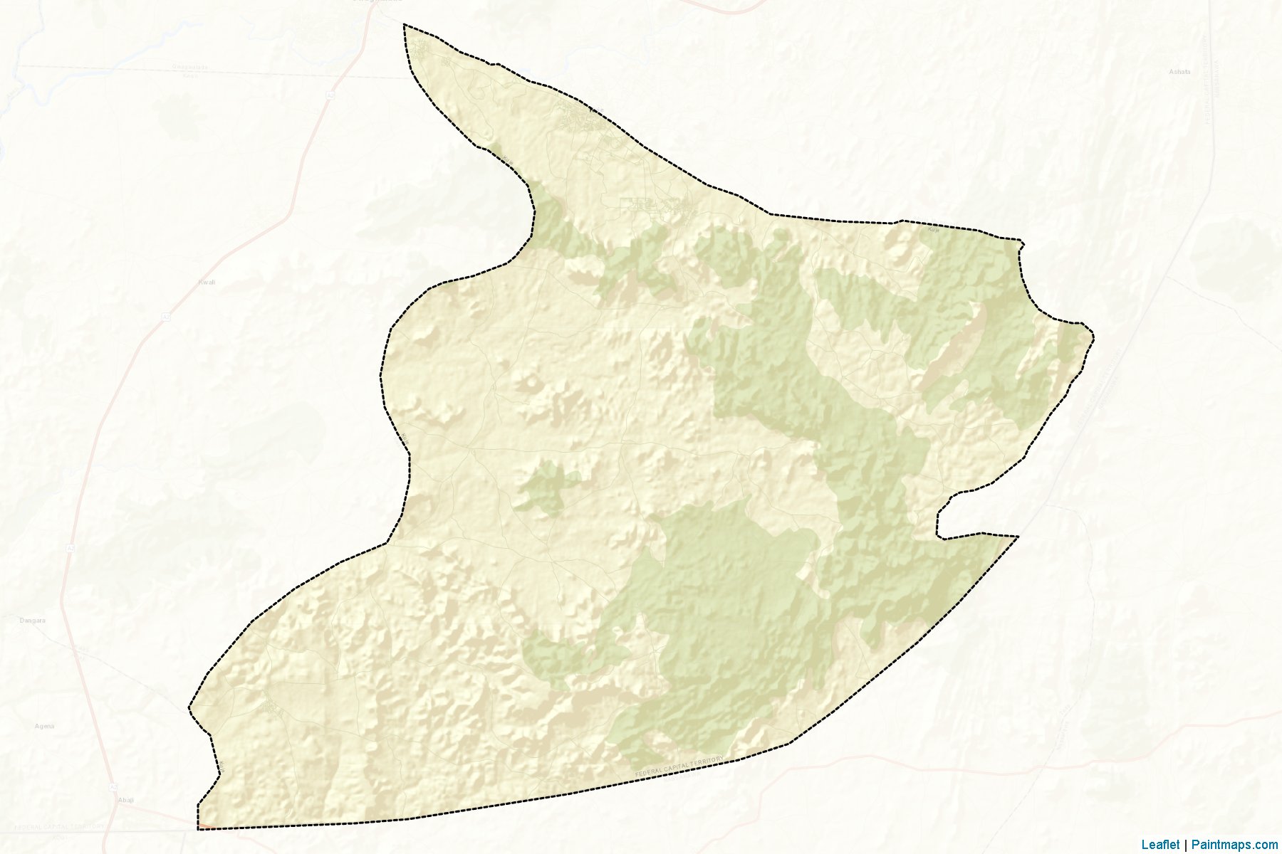 Muestras de recorte de mapas Kuje (Federal Capital Territory)-2