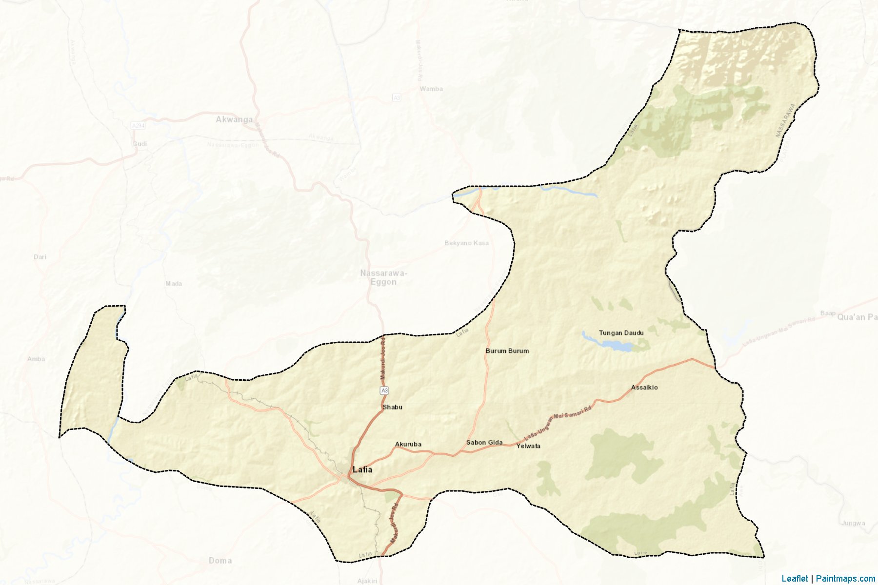 Lafia (Nassarawa) Map Cropping Samples-2