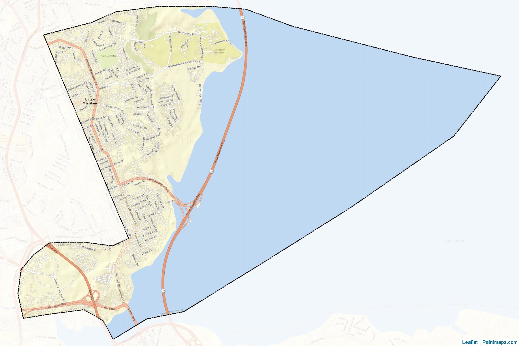 Lagos Mainland (Lagos) Map Cropping Samples-2