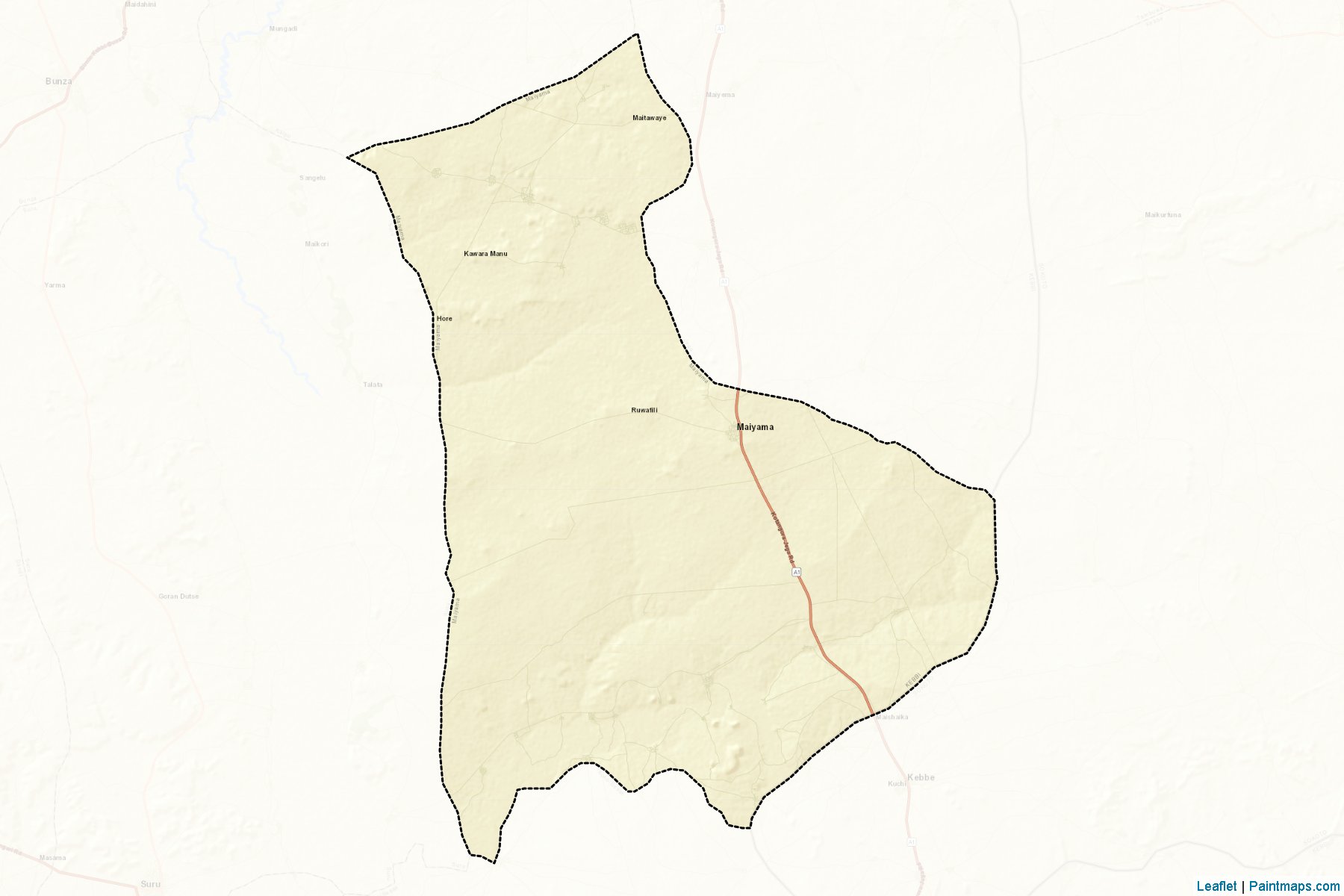 Muestras de recorte de mapas Maiyama (Kebbi)-2