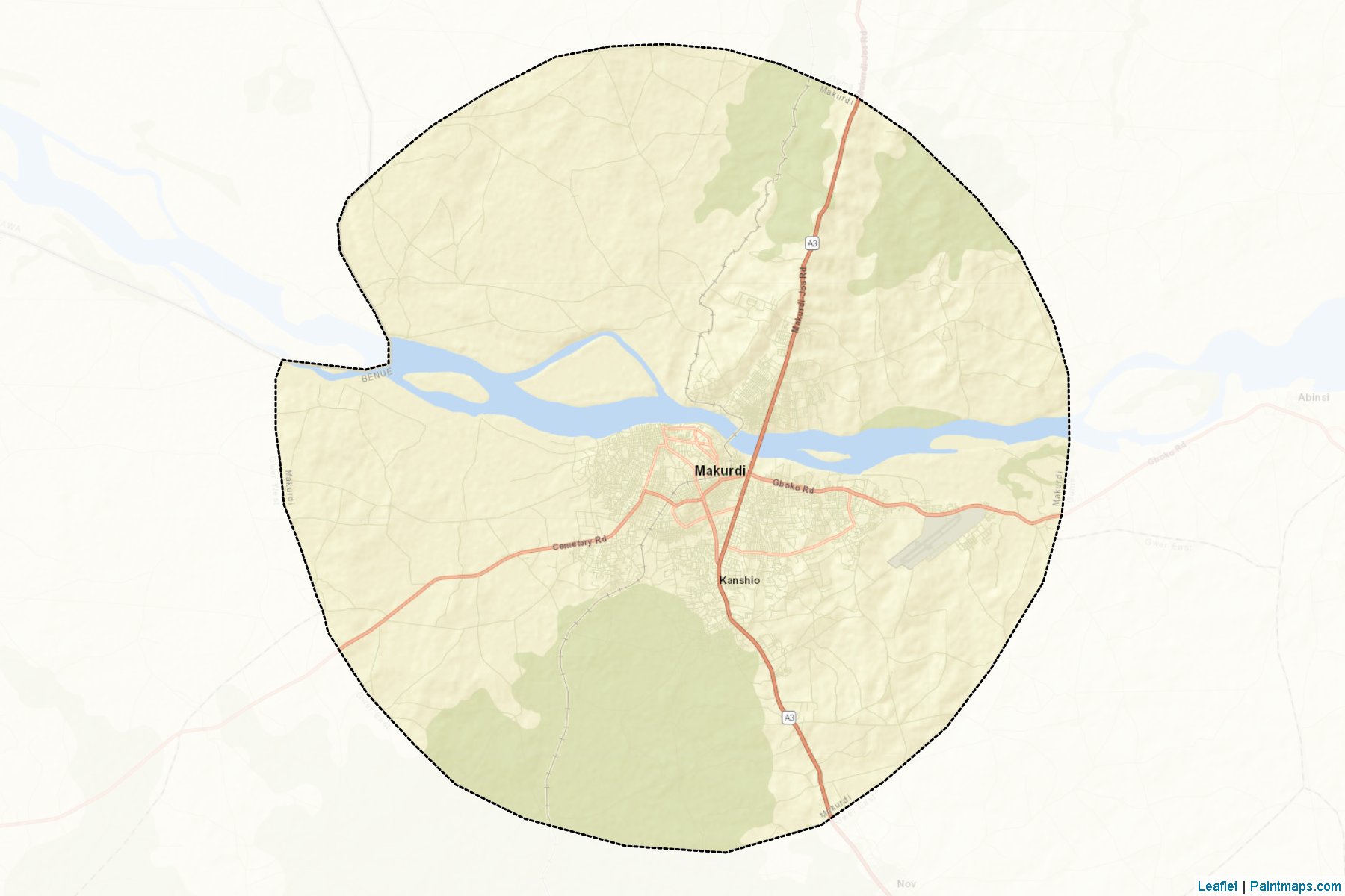 Makurdi (Benue) Map Cropping Samples-2