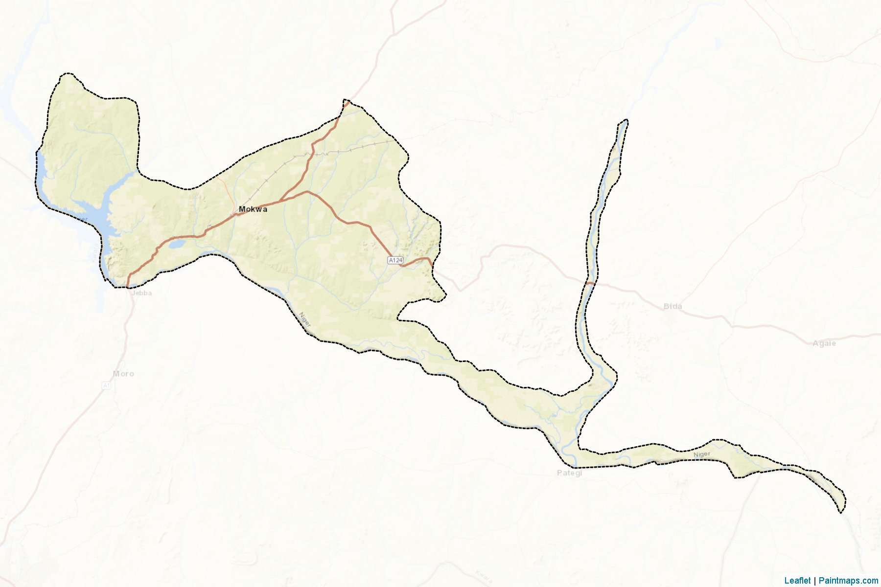 Muestras de recorte de mapas Mokwa (Niger)-2