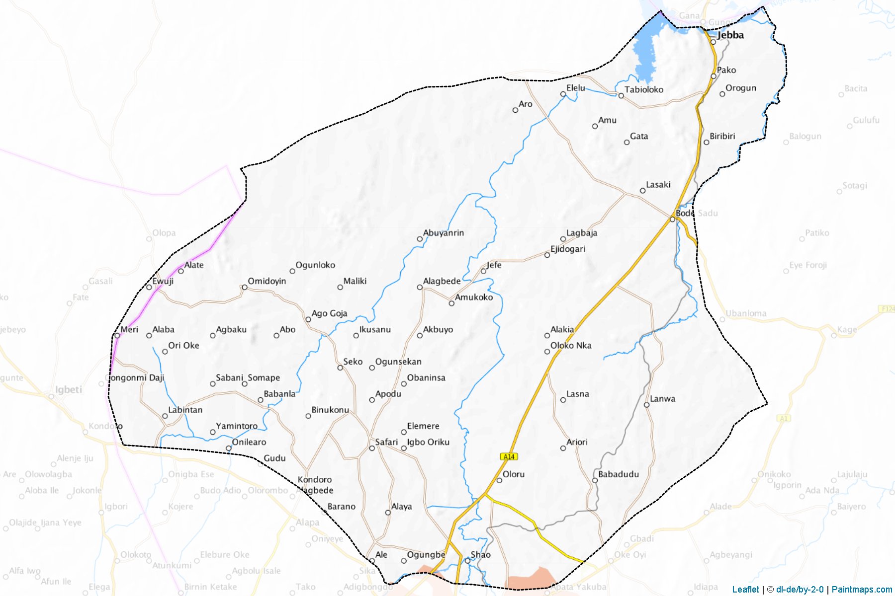 Moro (Kwara Eyaleti) Haritası Örnekleri-1