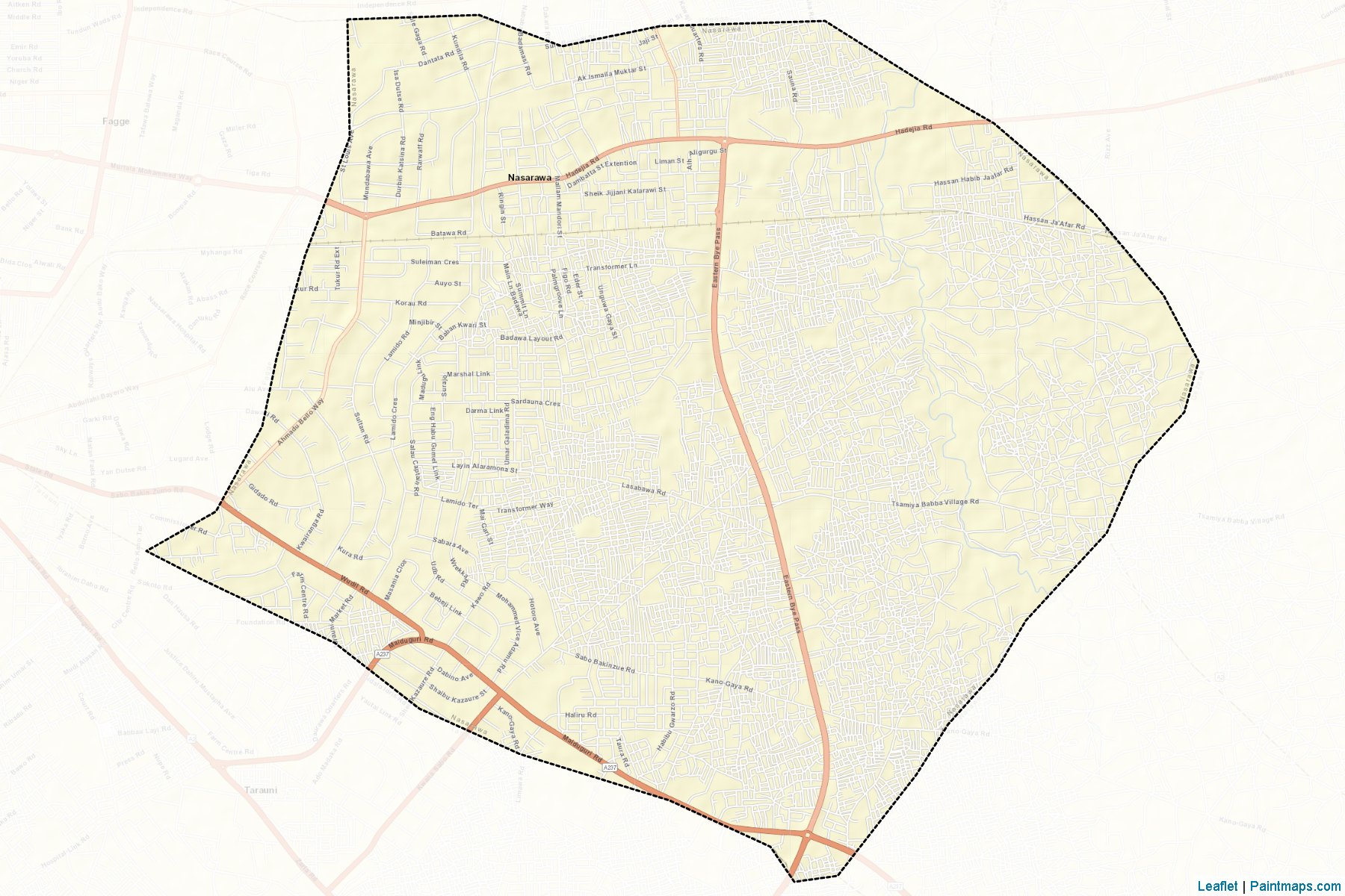 Muestras de recorte de mapas Nasarawa (Kano)-2