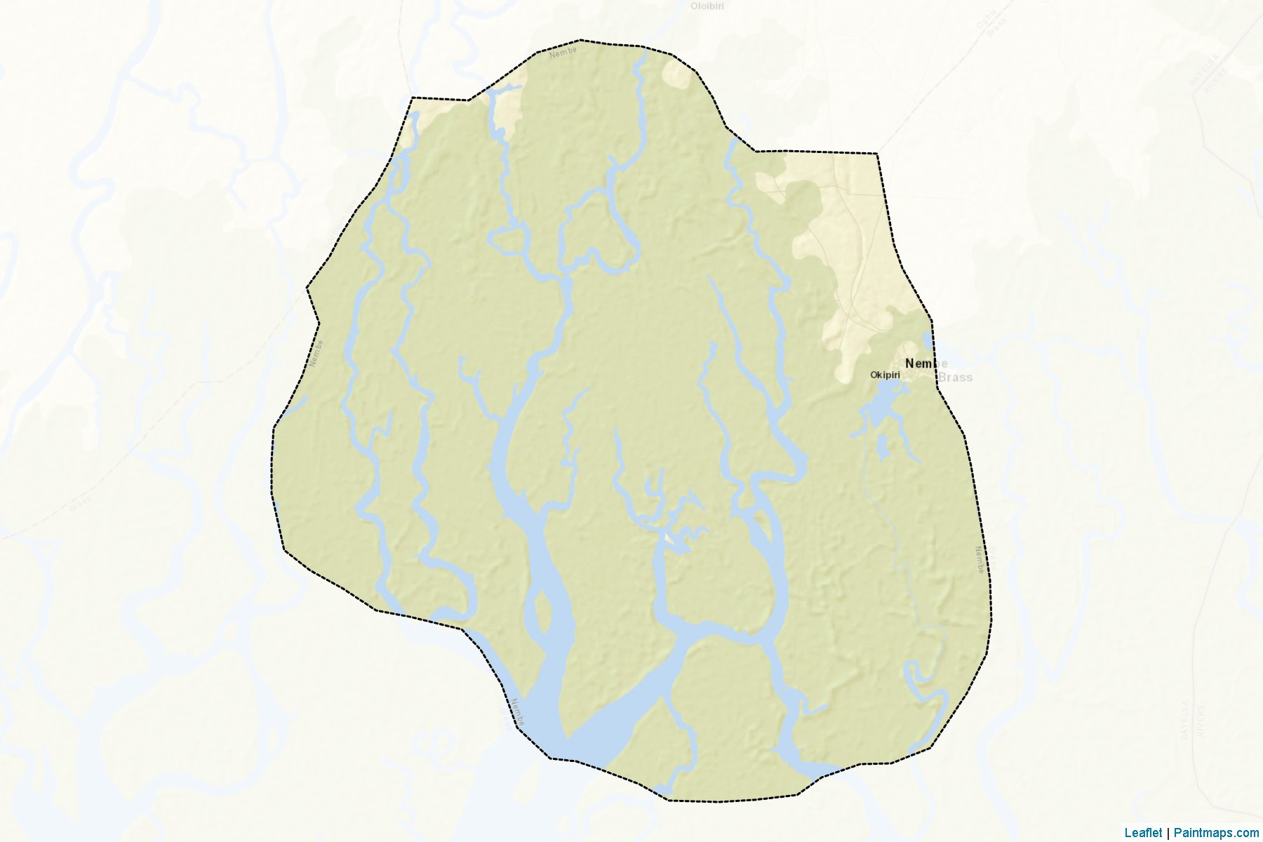 Muestras de recorte de mapas Nembe (Bayelsa)-2