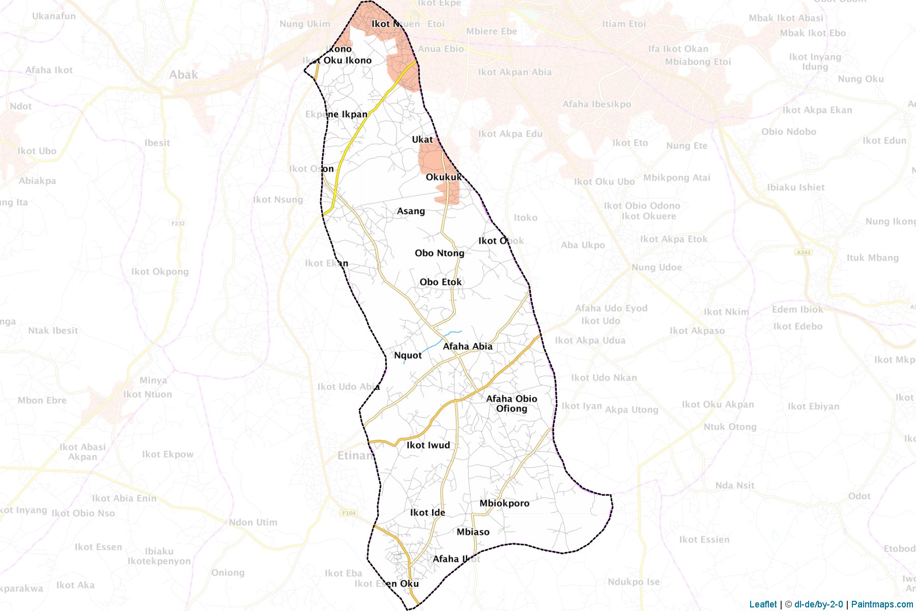 Muestras de recorte de mapas Nsit Ibom (Akwa lbom)-1