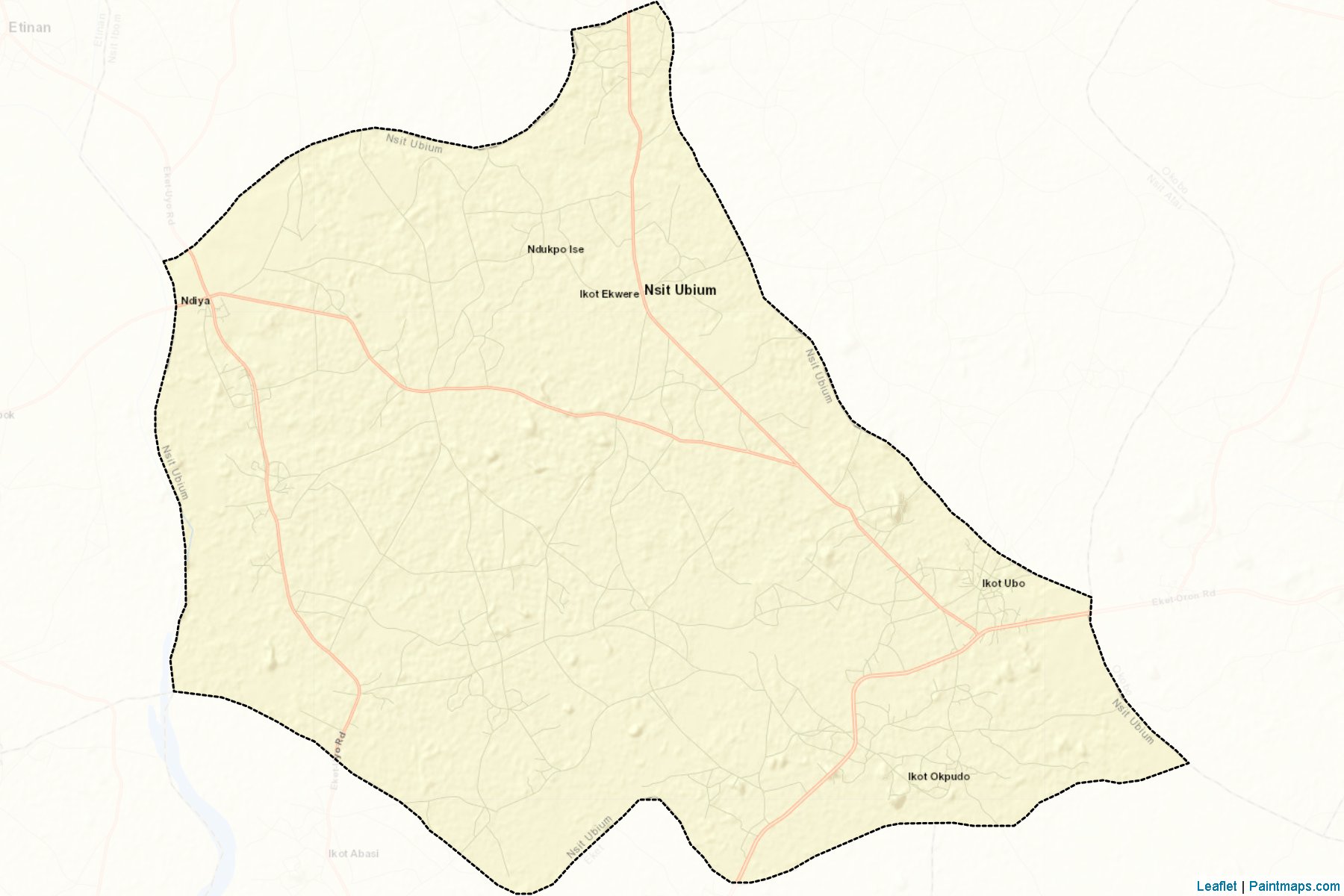 Muestras de recorte de mapas Nsit Ubium (Akwa lbom)-2