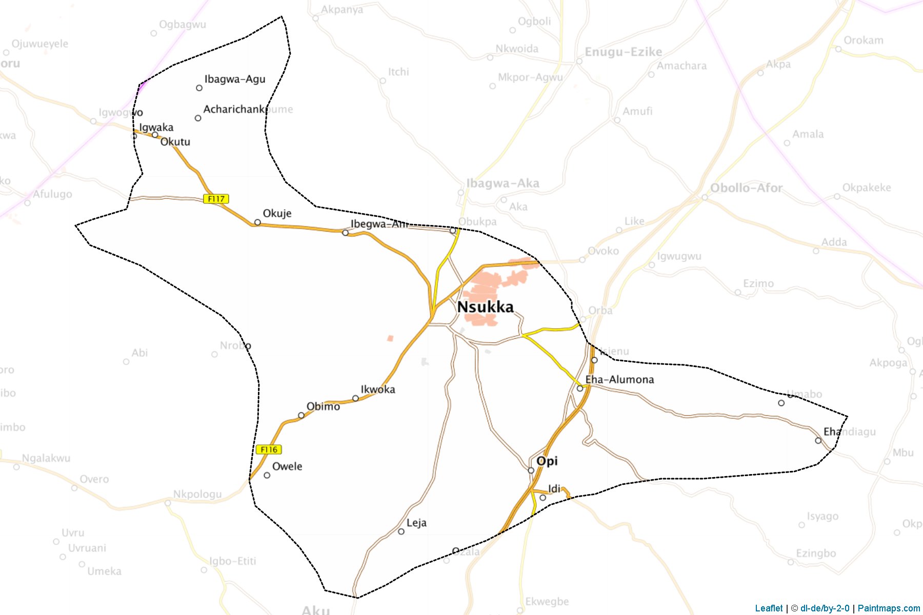 Nsukka (Enugu) Map Cropping Samples-1