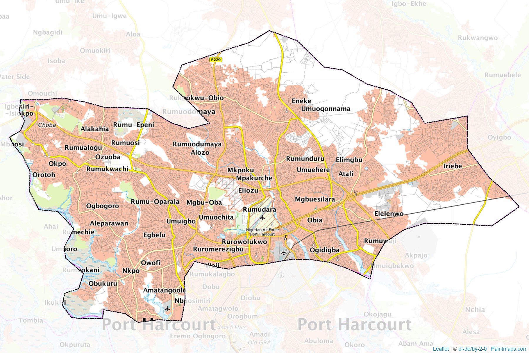 Obio/Akpor (Rivers) Map Cropping Samples-1