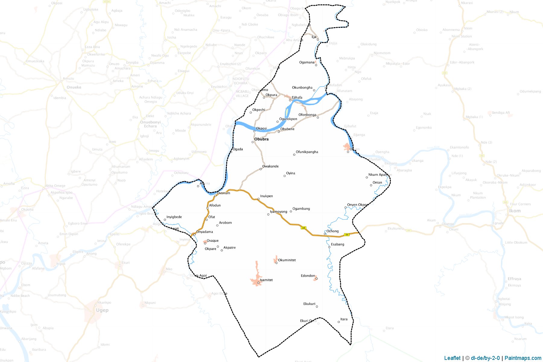 Obubra (Cross River) Map Cropping Samples-1