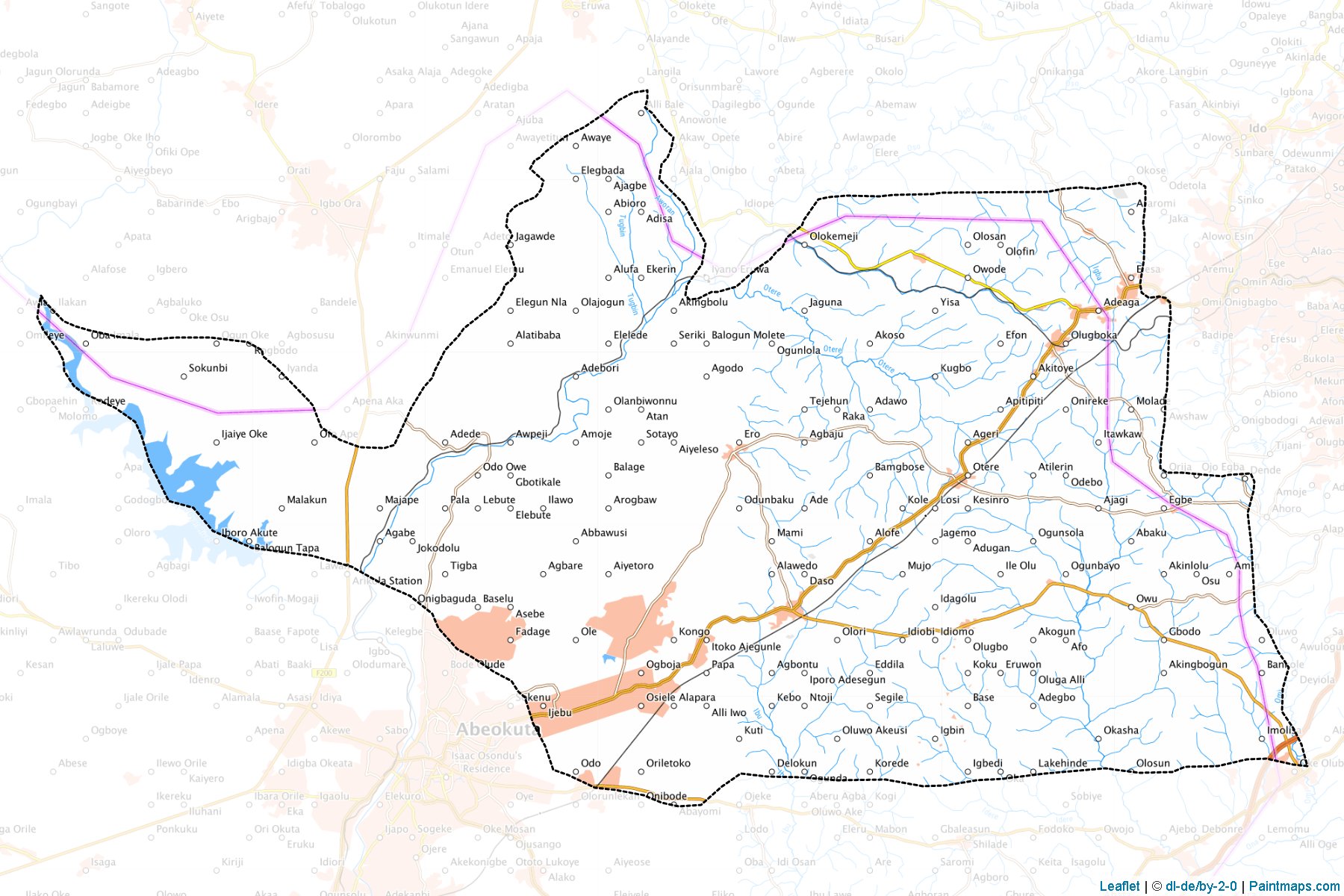 Muestras de recorte de mapas Odeda (Ogun)-1