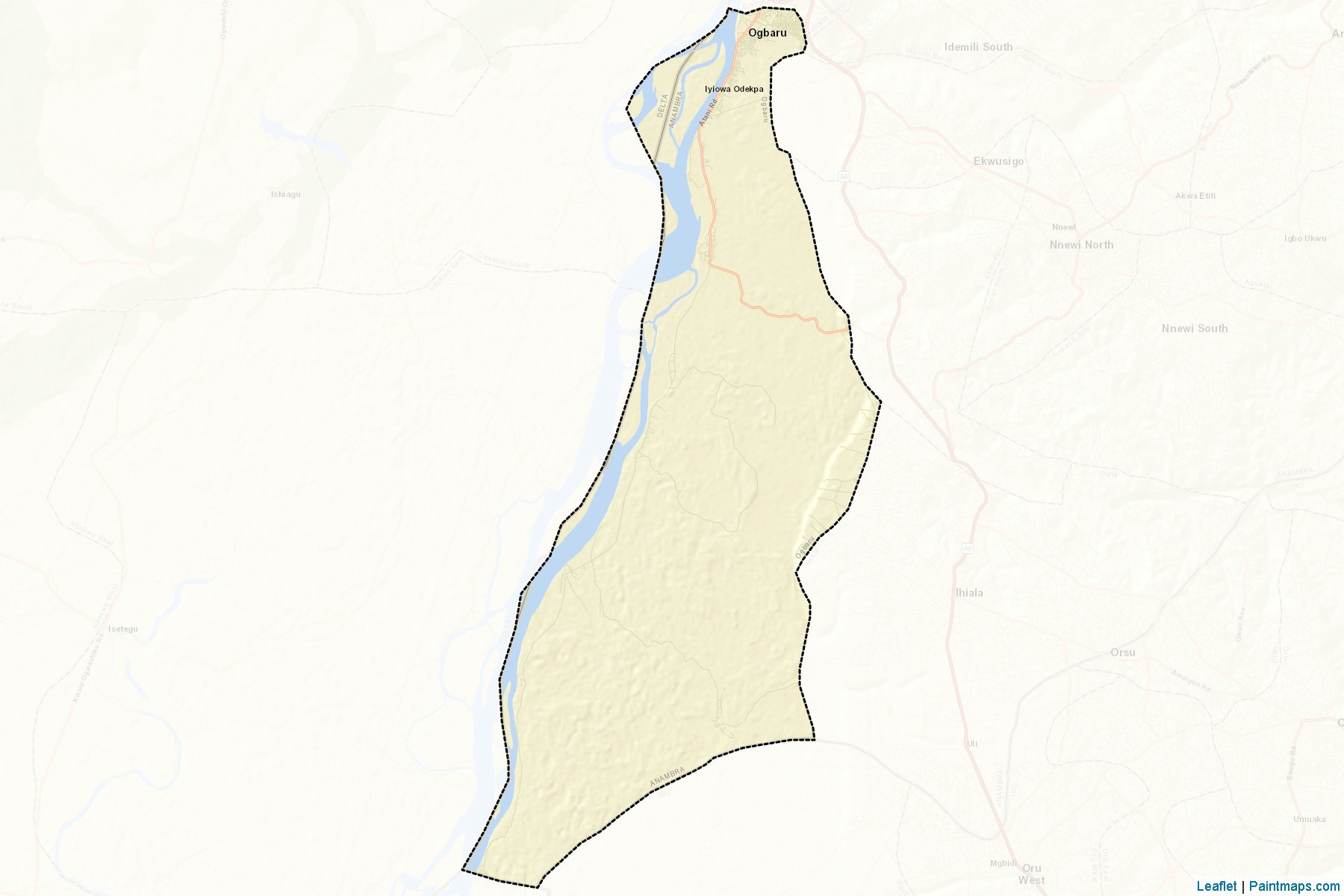 Ogbaru (Anambra Eyaleti) Haritası Örnekleri-2