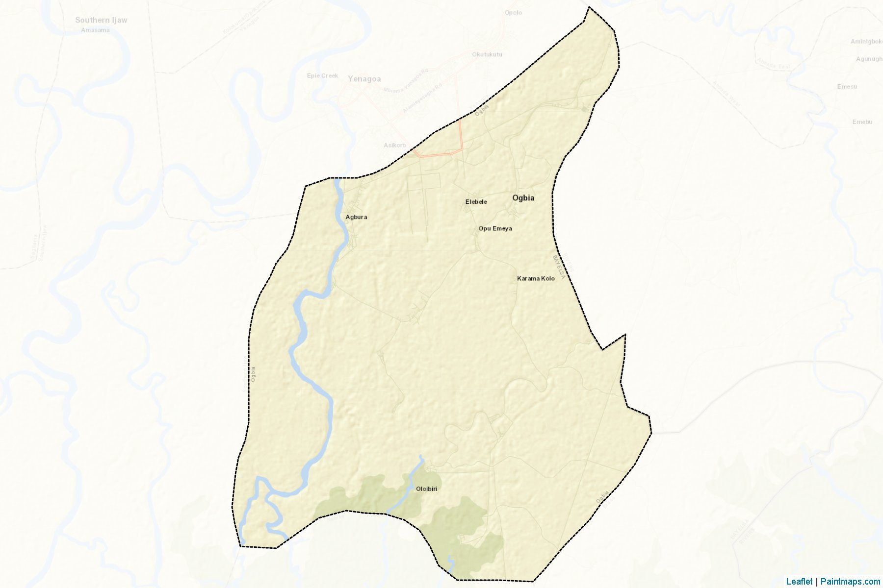 Muestras de recorte de mapas Ogbia (Bayelsa)-2