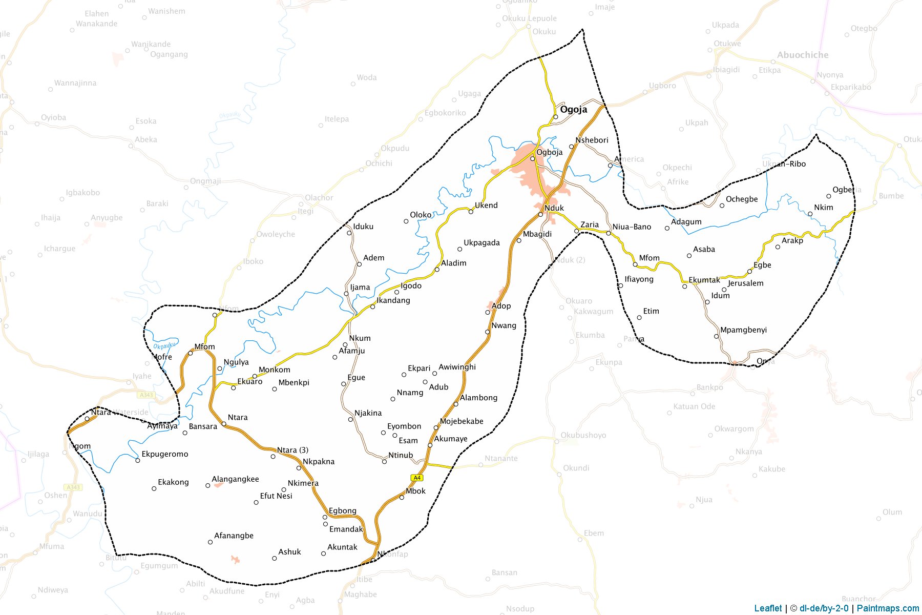 Ogoja (Cross River) Map Cropping Samples-1