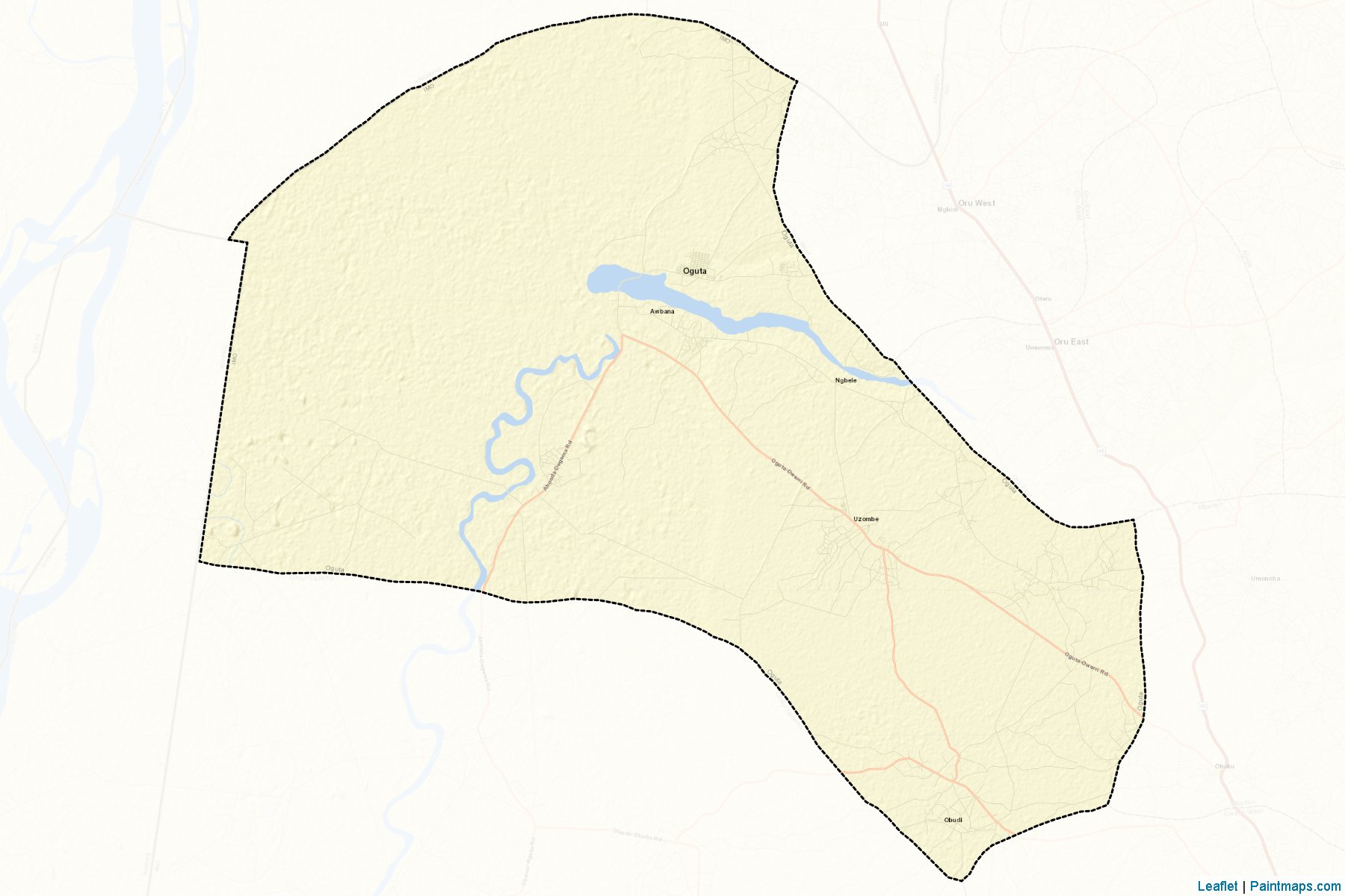 Muestras de recorte de mapas Oguta (Imo)-2