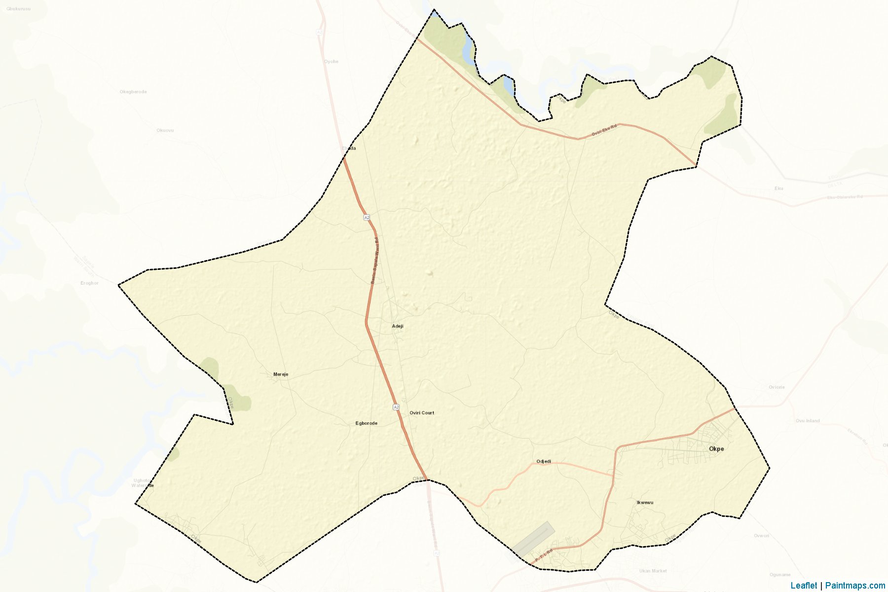 Okpe (Delta Eyaleti) Haritası Örnekleri-2