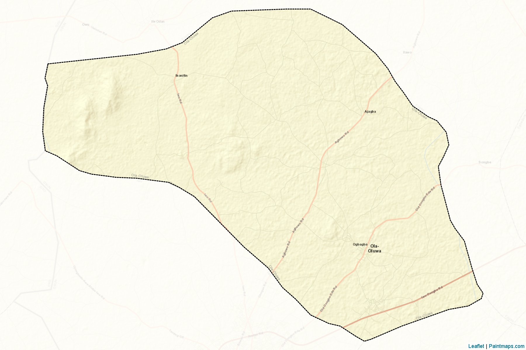 Muestras de recorte de mapas Ola-oluwa (Osun)-2