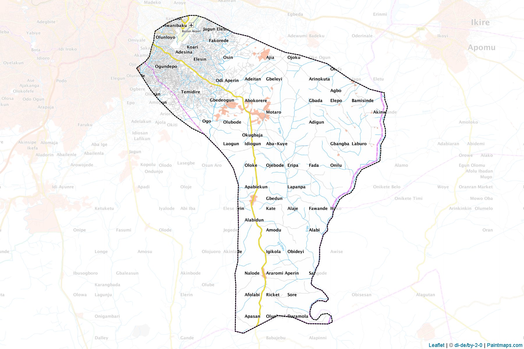 Muestras de recorte de mapas Ona-Ara (Oyo)-1