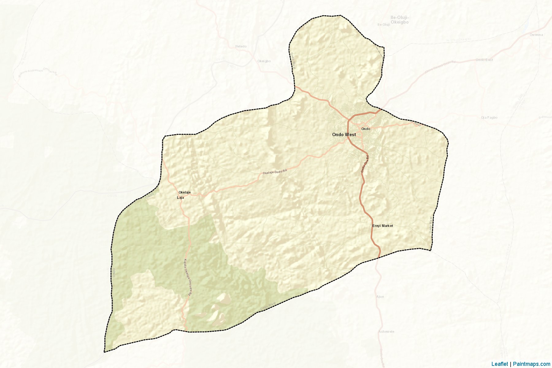 Ondo West (Ondo) Map Cropping Samples-2