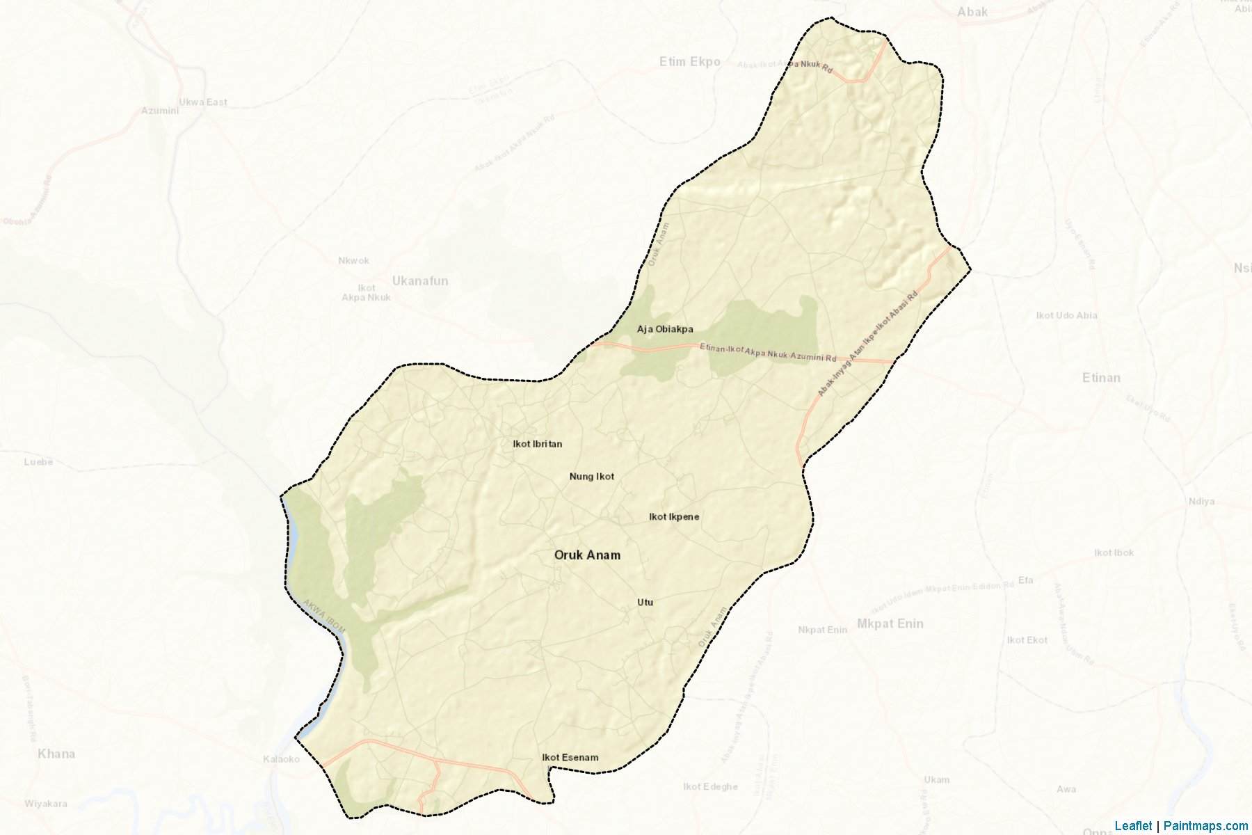 Oruk Anam (Akwa Ibom) Map Cropping Samples-2