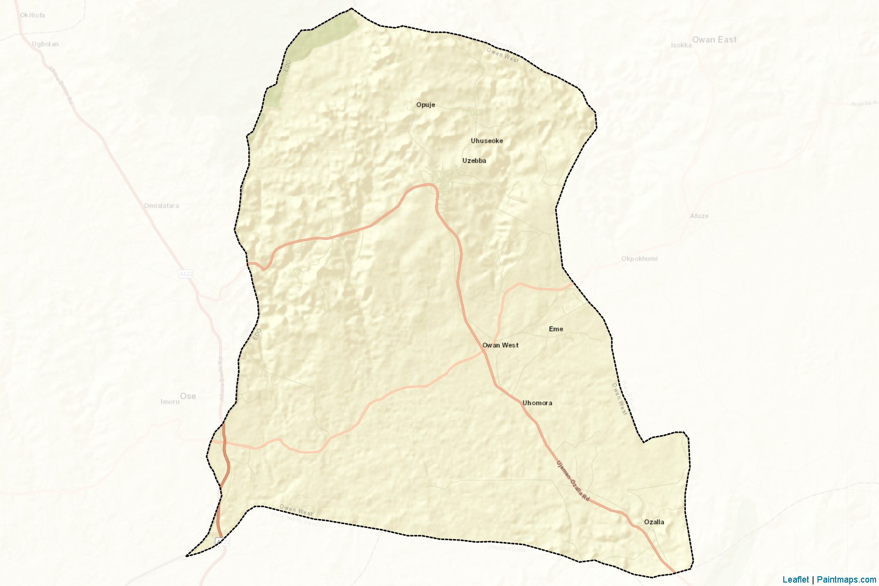 Muestras de recorte de mapas Owan West (Edo)-2