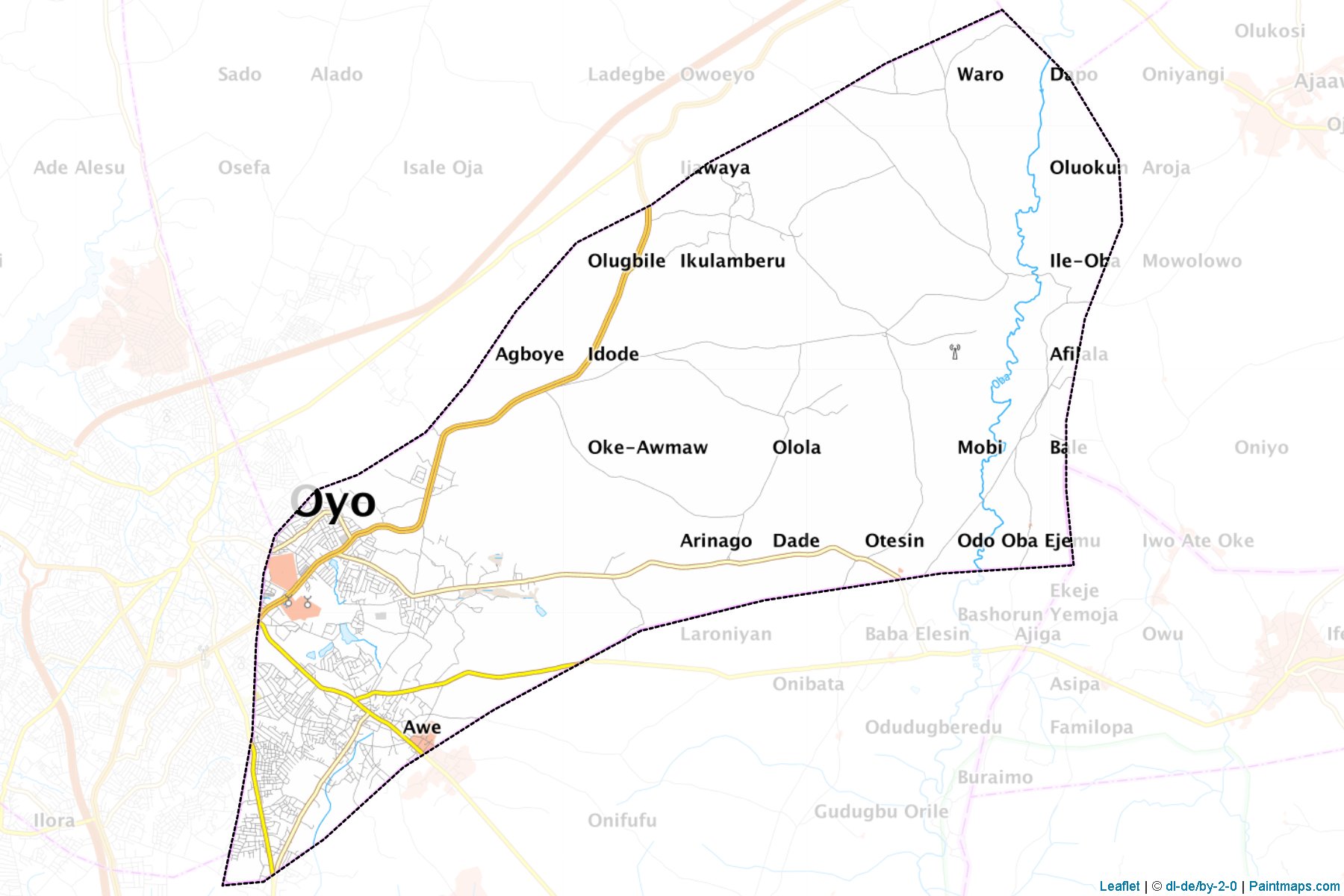 Oyo East (Oyo) Map Cropping Samples-1