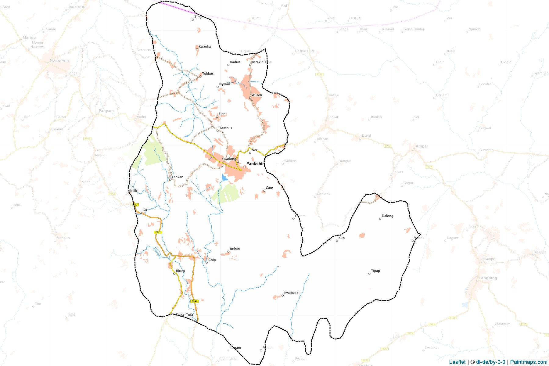 Pankshin (Plateau) Map Cropping Samples-1