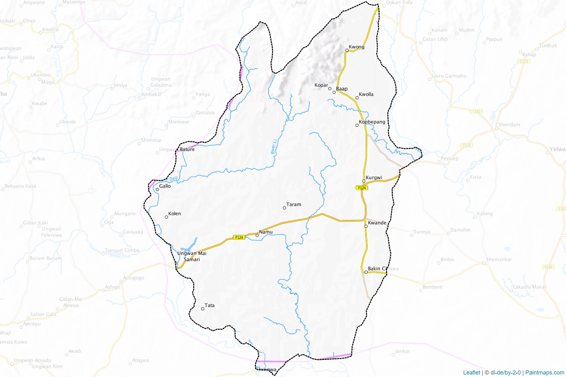 Qua'an Pan (Plateau Eyaleti) Haritası Örnekleri-1