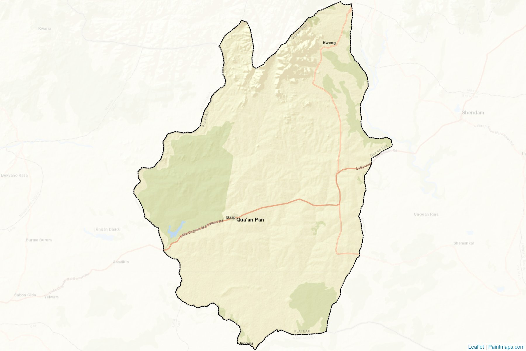 Qua’an Pan (Plateau) Map Cropping Samples-2