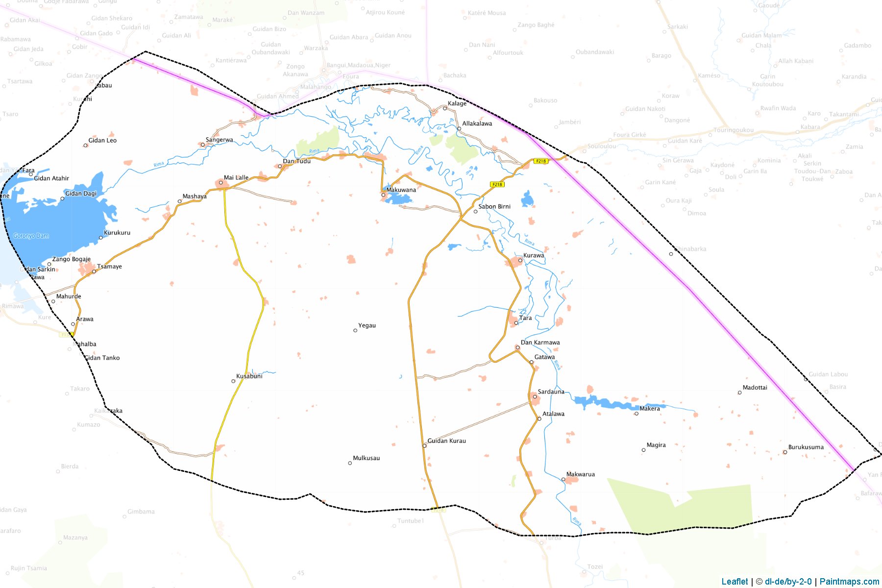 Muestras de recorte de mapas Sabon Birni (Sokoto)-1