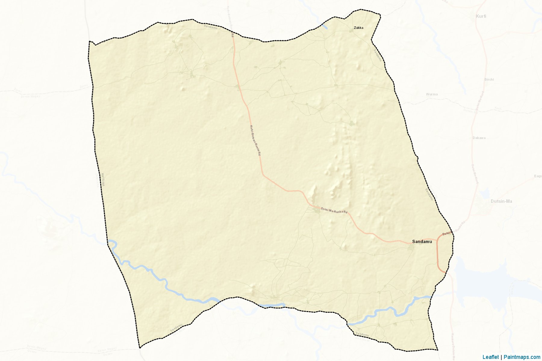 Muestras de recorte de mapas Sandamu (Katsina)-2