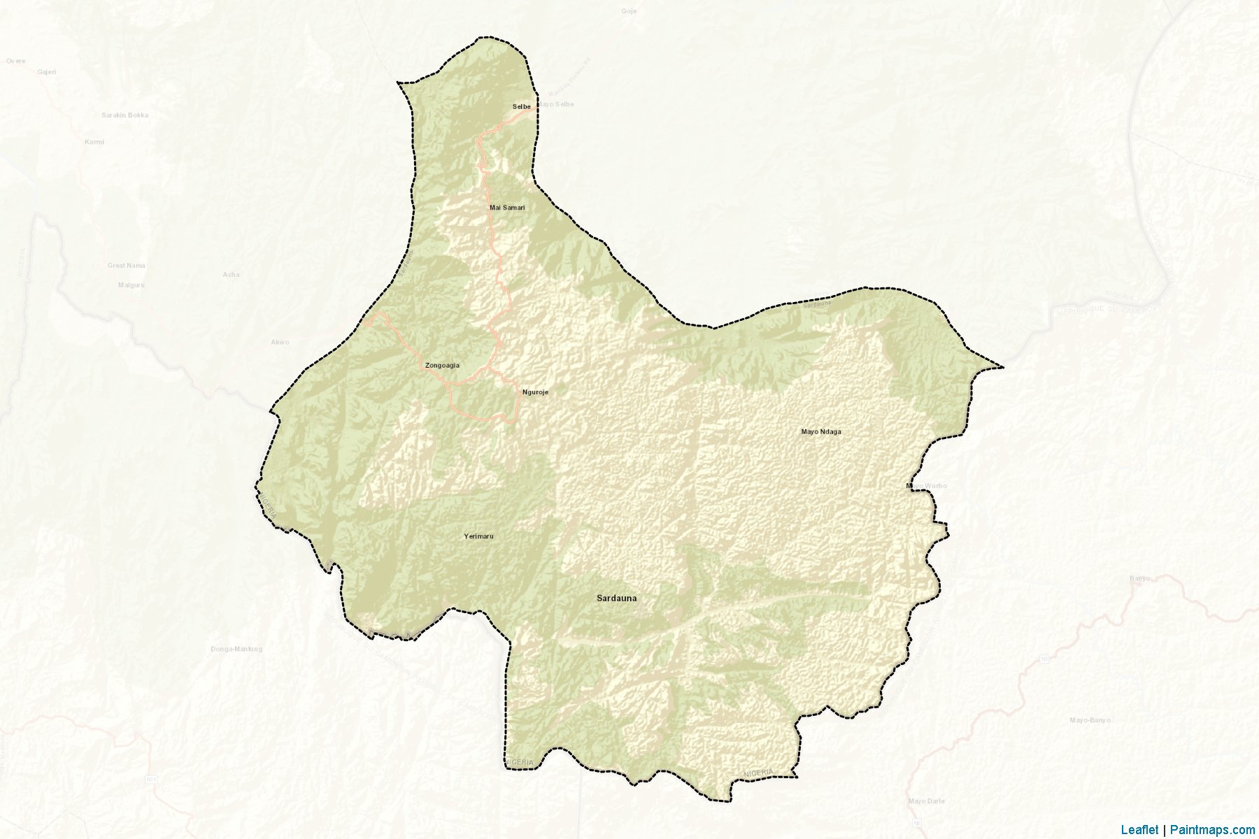 Sardauna (Taraba) Map Cropping Samples-2