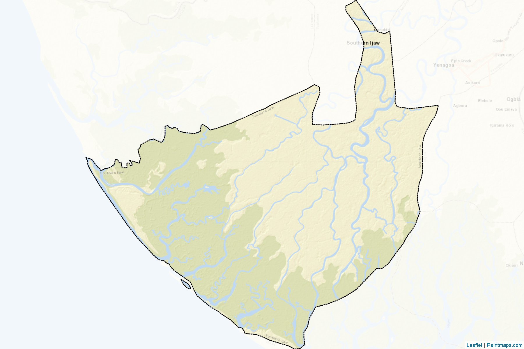 Southern Ijaw (Bayelsa) Map Cropping Samples-2