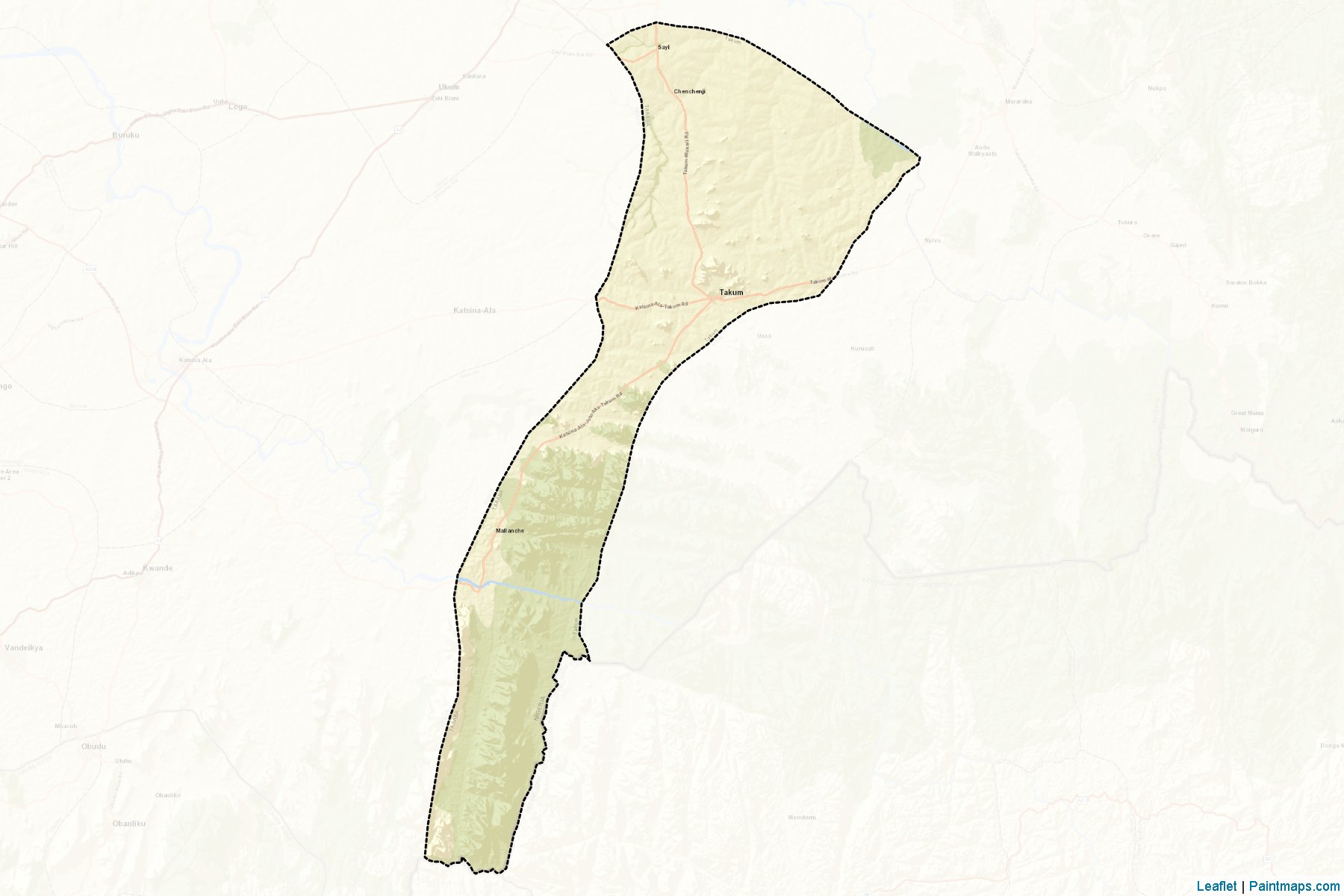 Takum (Taraba) Map Cropping Samples-2