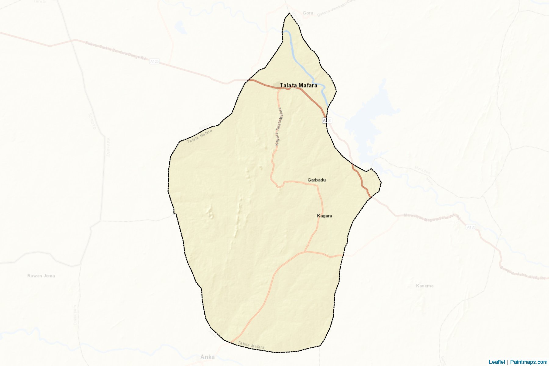 Muestras de recorte de mapas Talata Mafara (Zamfara)-2