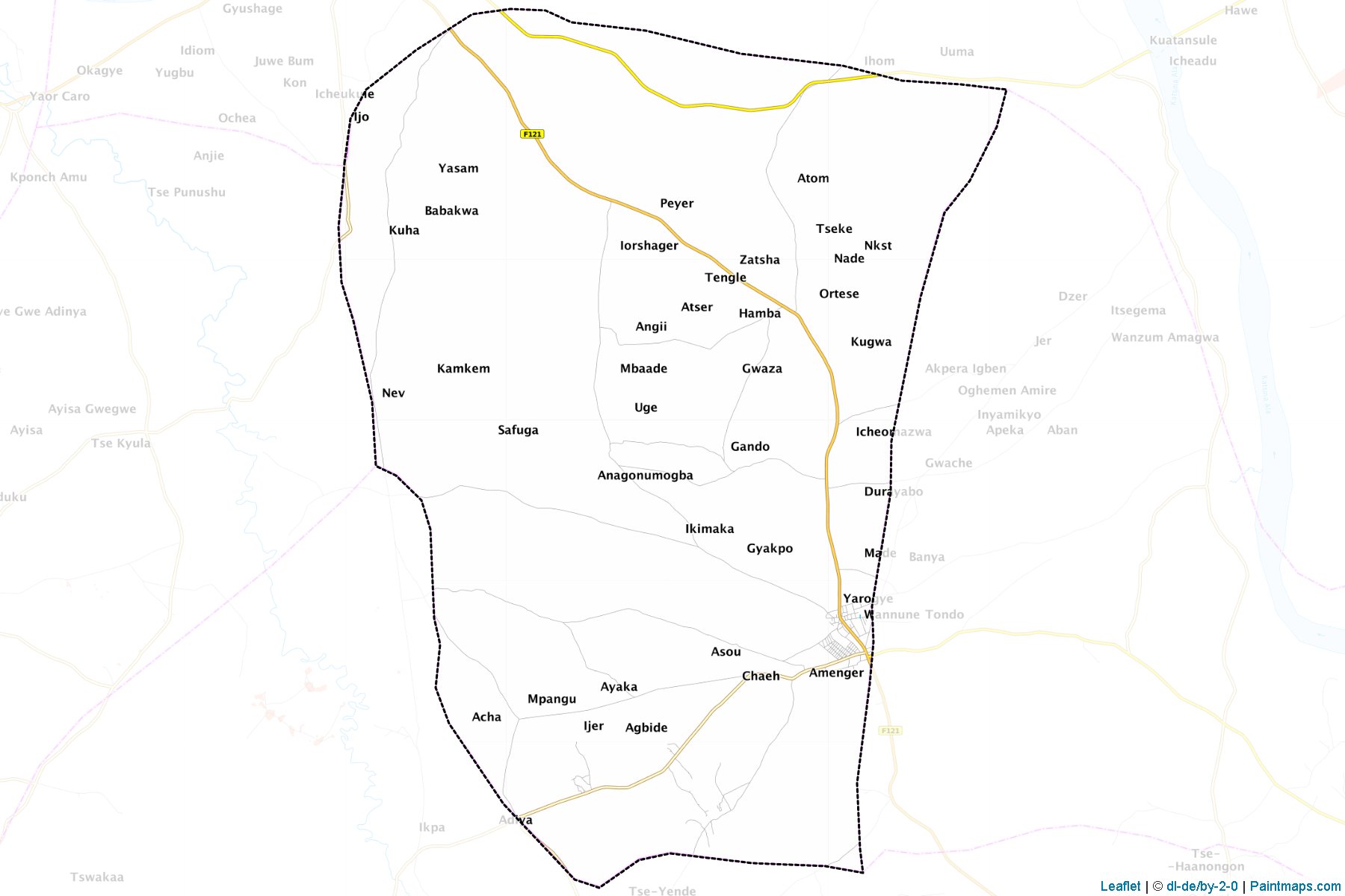 Tarka (Benue Eyaleti) Haritası Örnekleri-1