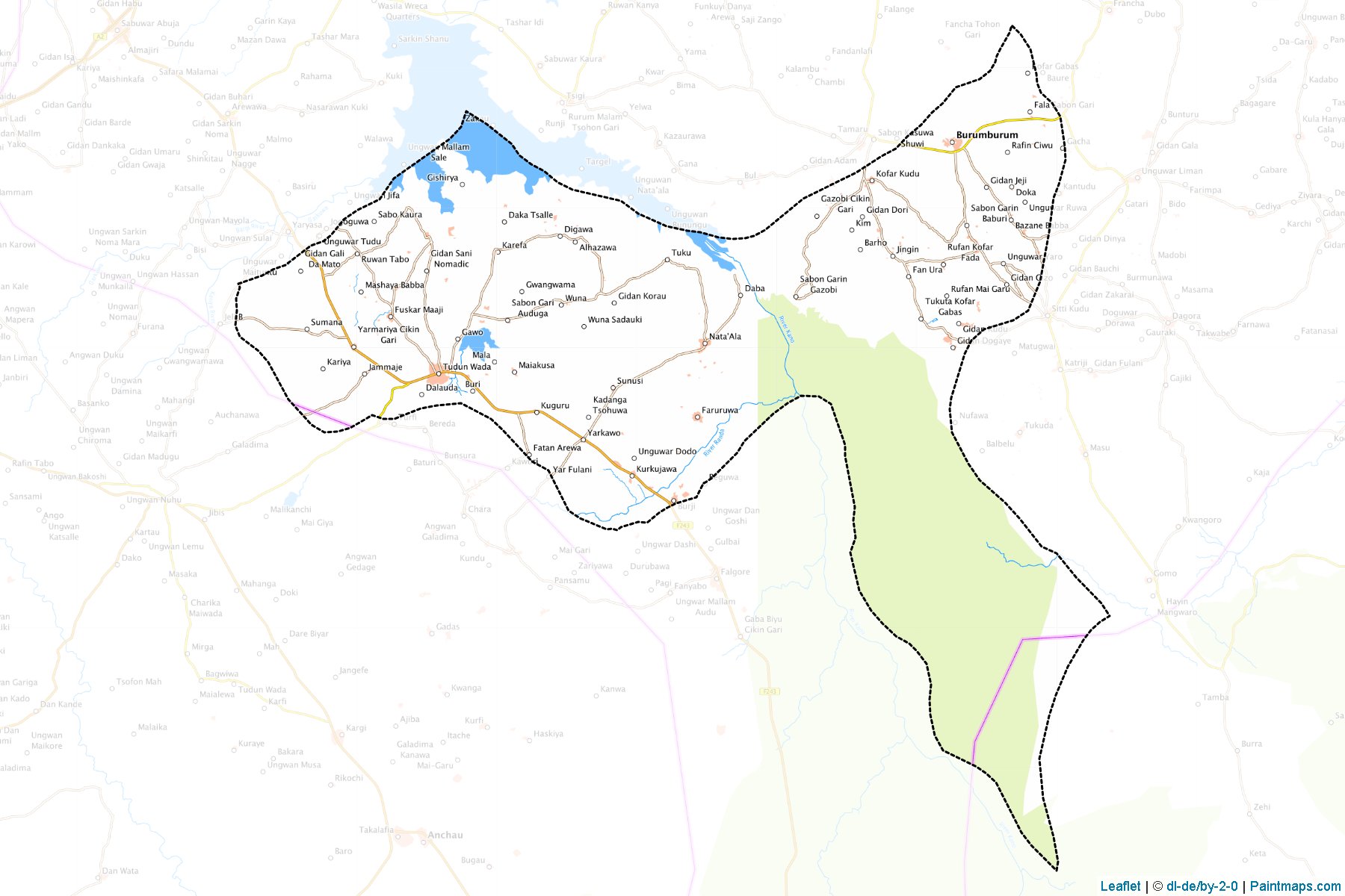 Muestras de recorte de mapas Tudun Wada (Kano)-1