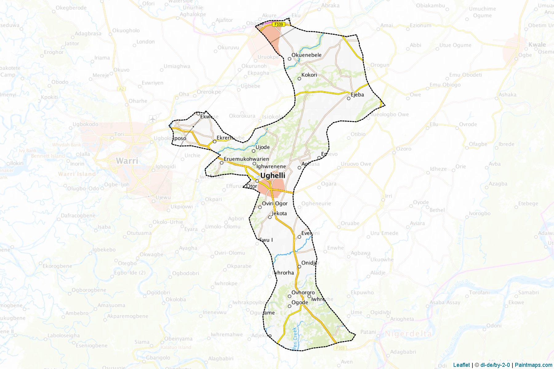 Ughelli North (Delta) Map Cropping Samples-1