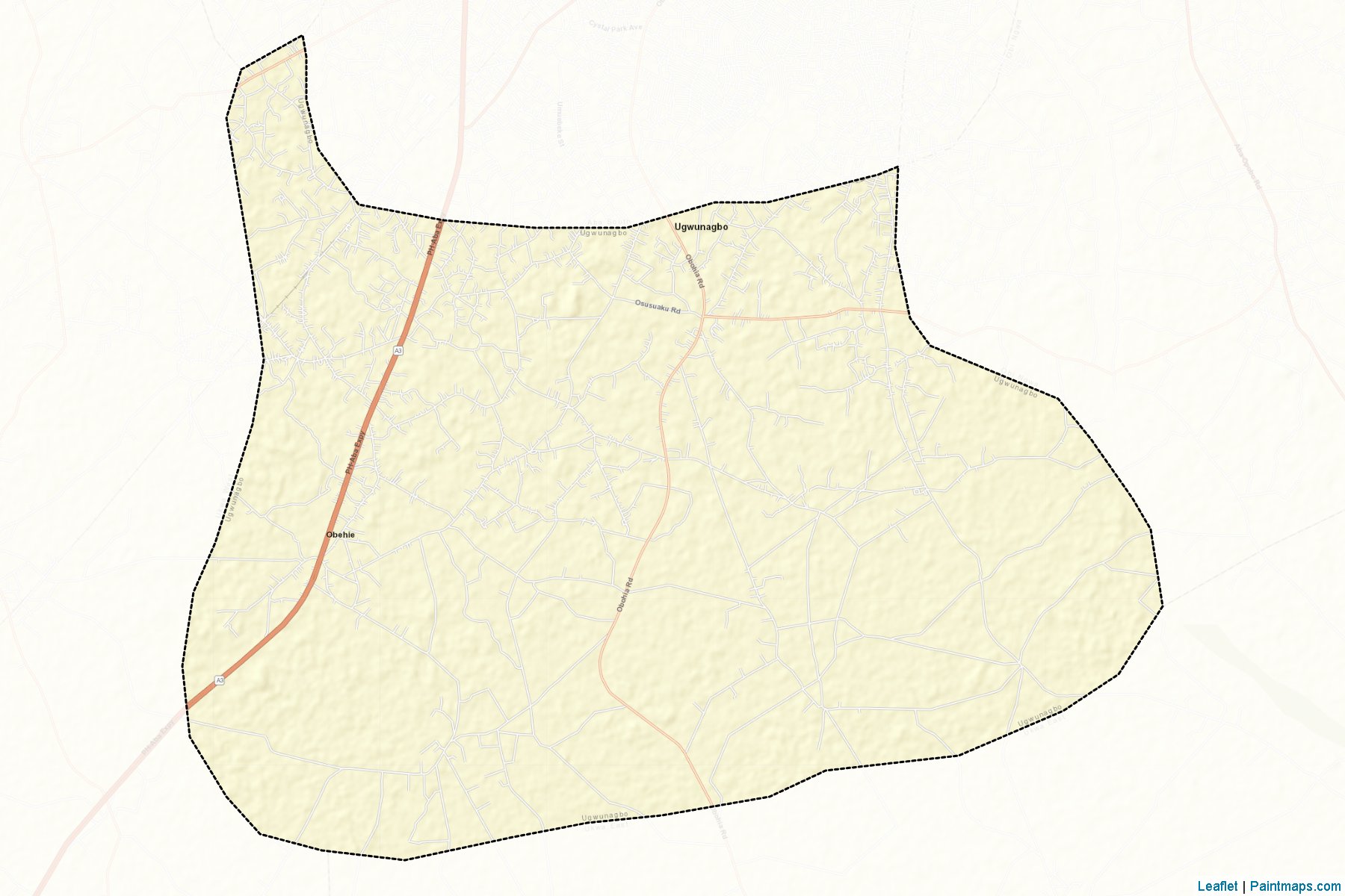 Muestras de recorte de mapas Ugwunagbo (Abia)-2