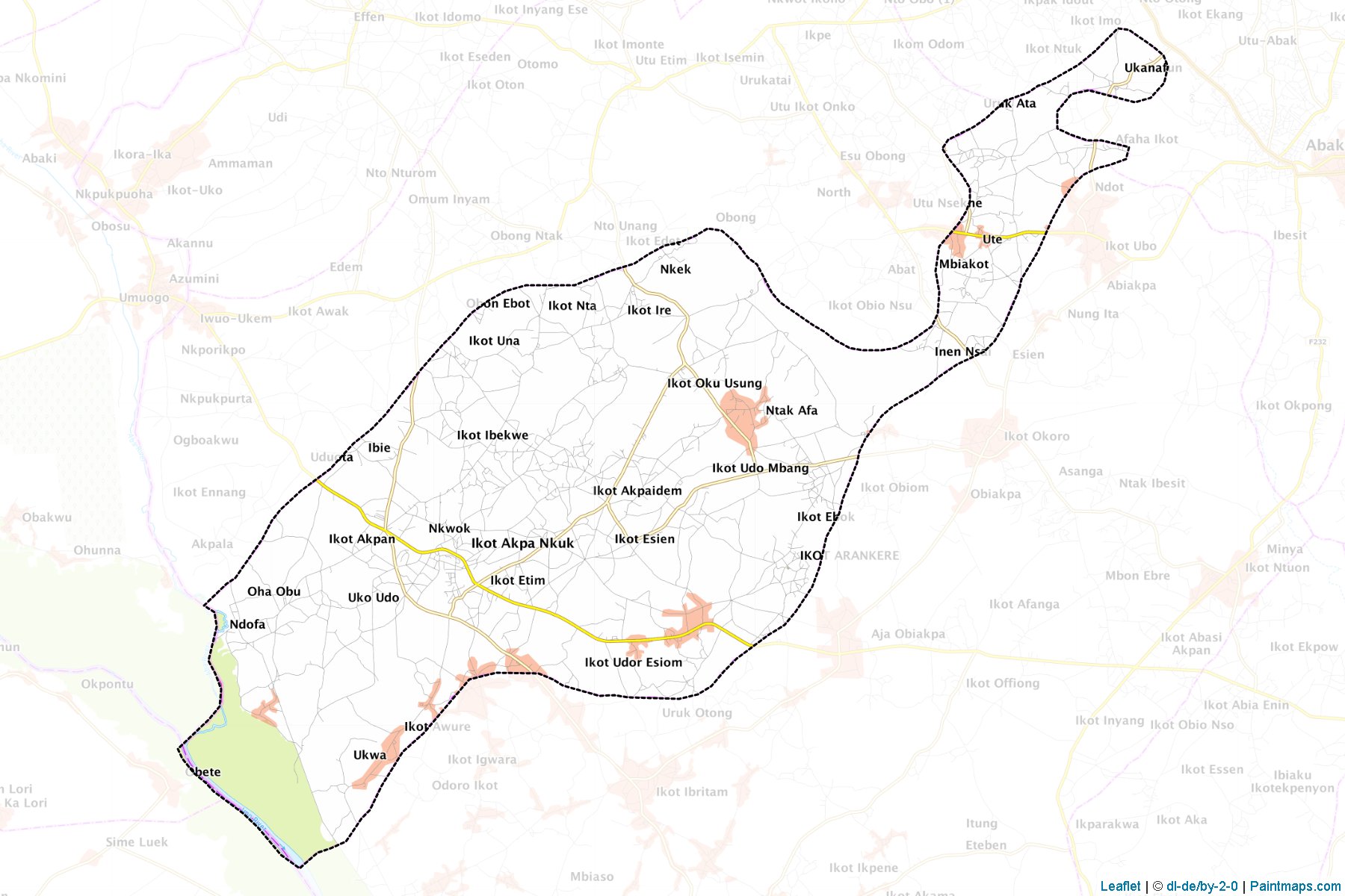 Ukanafun (Akwa Ibom) Map Cropping Samples-1