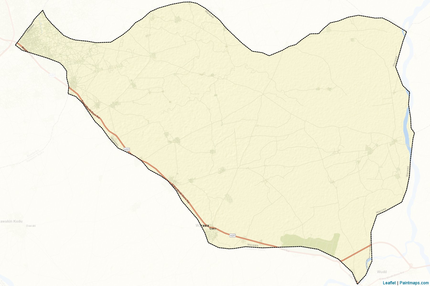 Muestras de recorte de mapas Warawa (Kano)-2