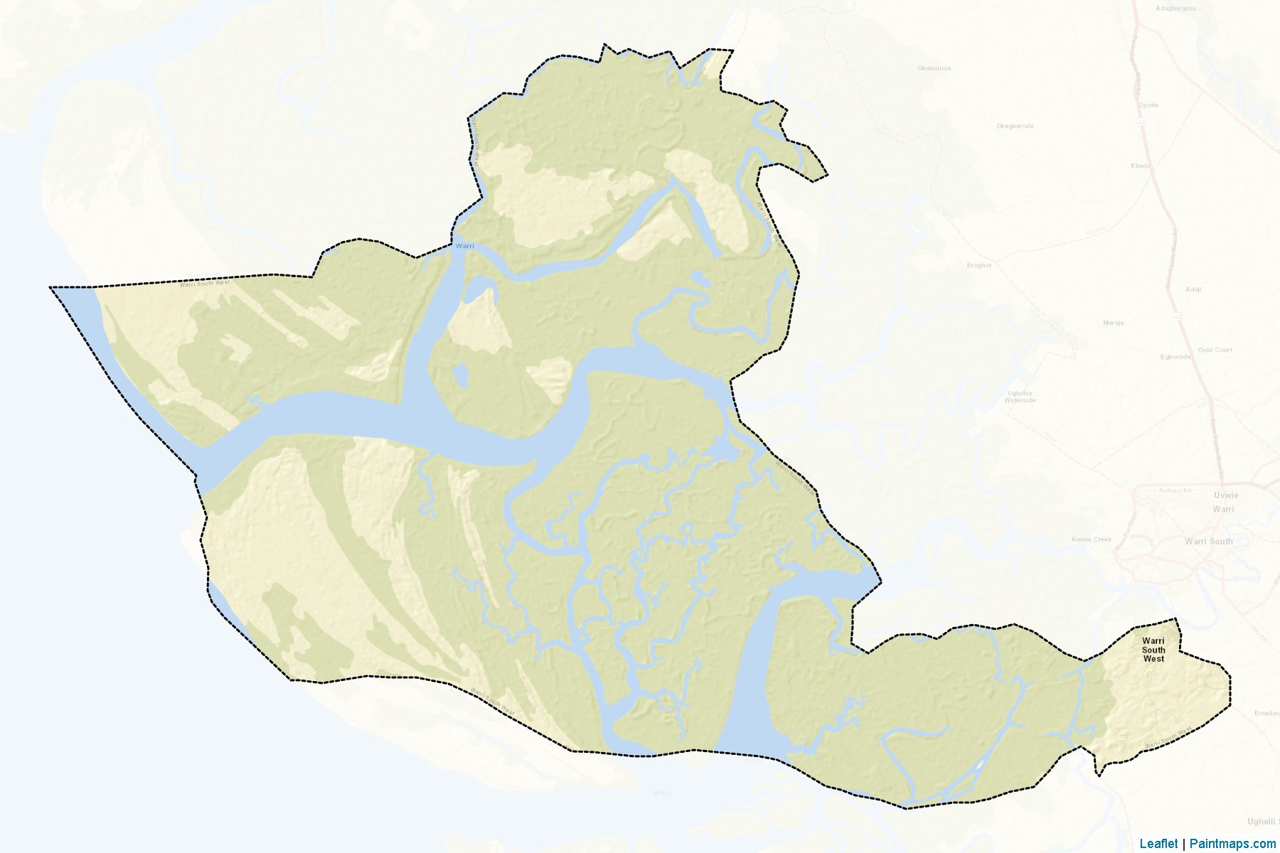 Warri South West (Delta) Map Cropping Samples-2