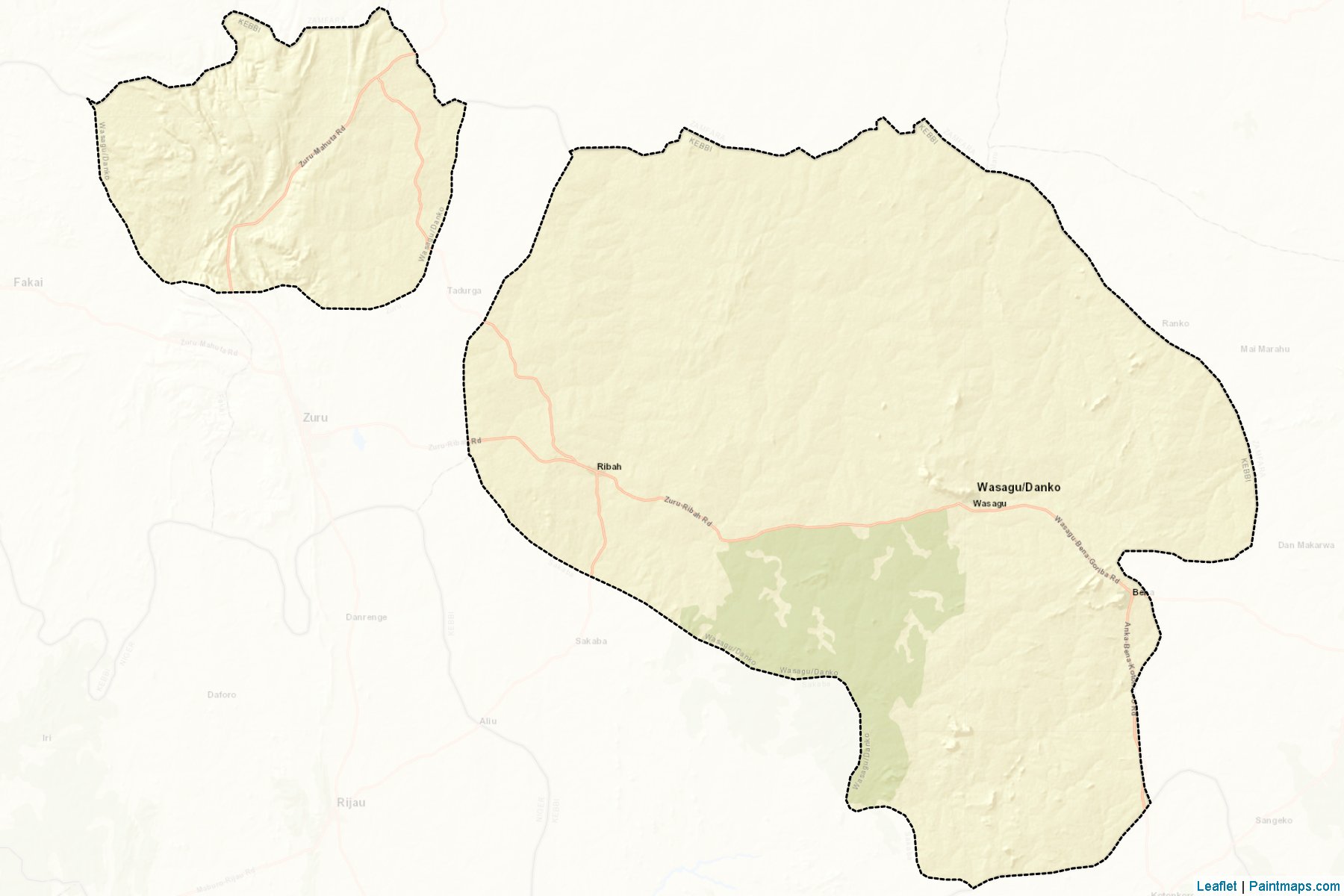 Muestras de recorte de mapas Wasagu/Danko (Kebbi)-2