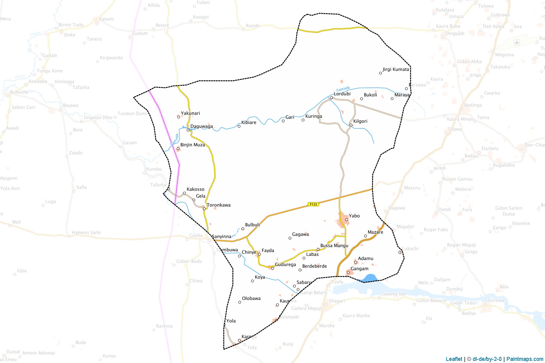 Muestras de recorte de mapas Yabo (Sokoto)-1