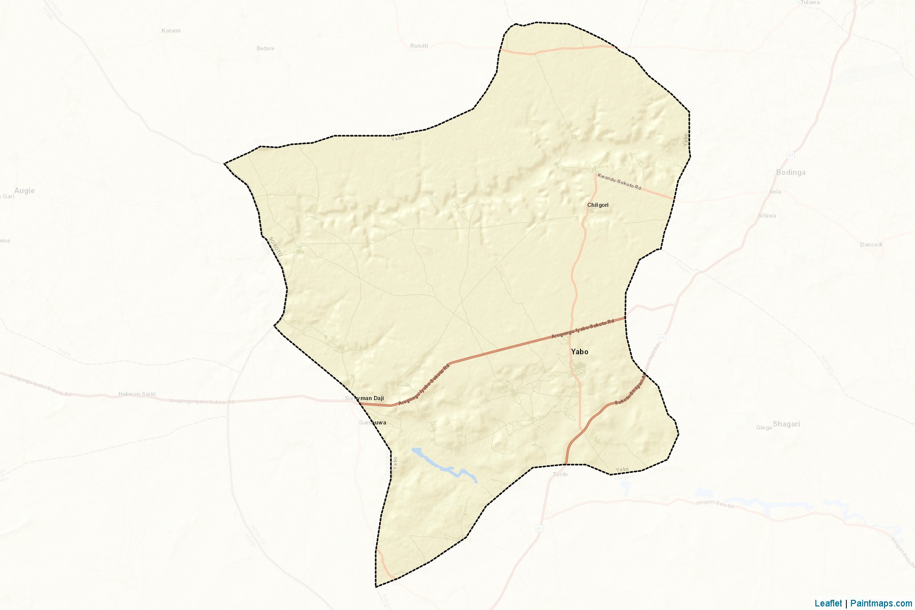 Muestras de recorte de mapas Yabo (Sokoto)-2