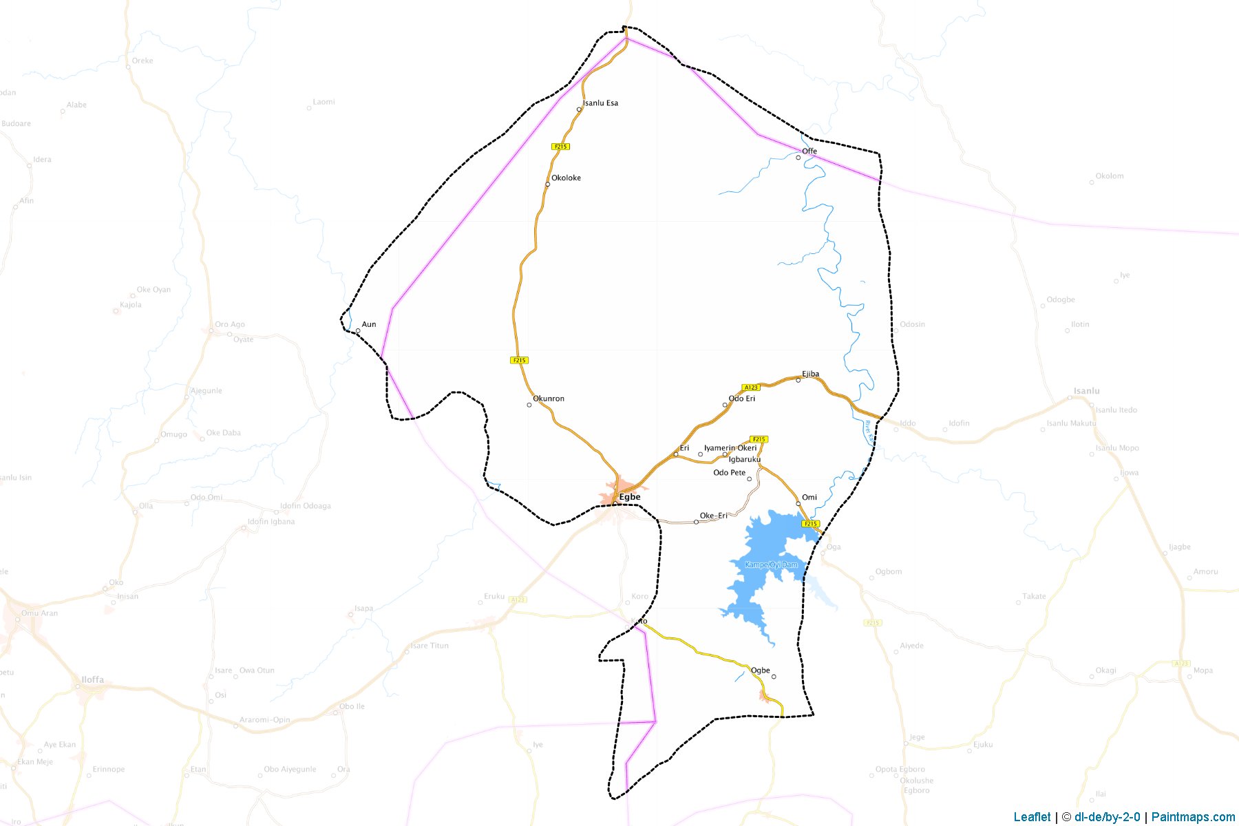 Yagba West (Kogi Eyaleti) Haritası Örnekleri-1