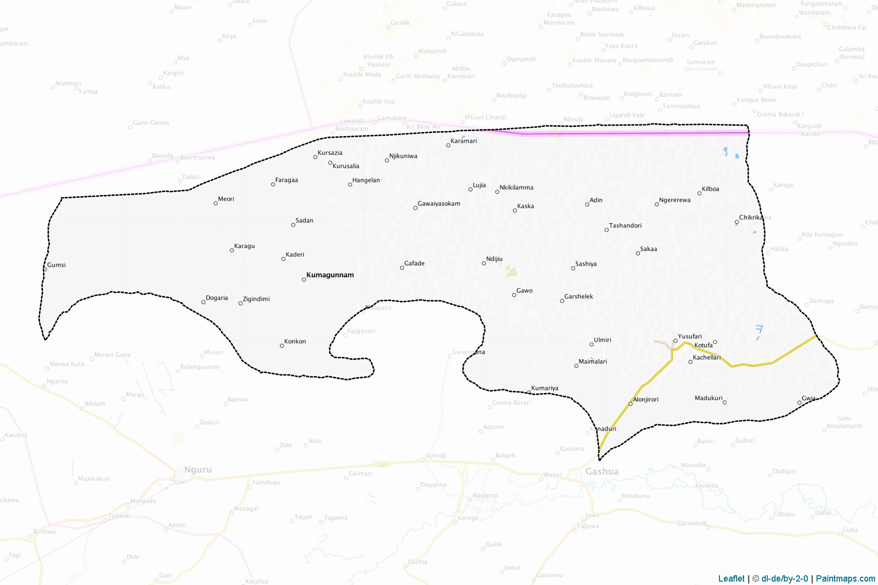 Yusufari (Yobe) Map Cropping Samples-1