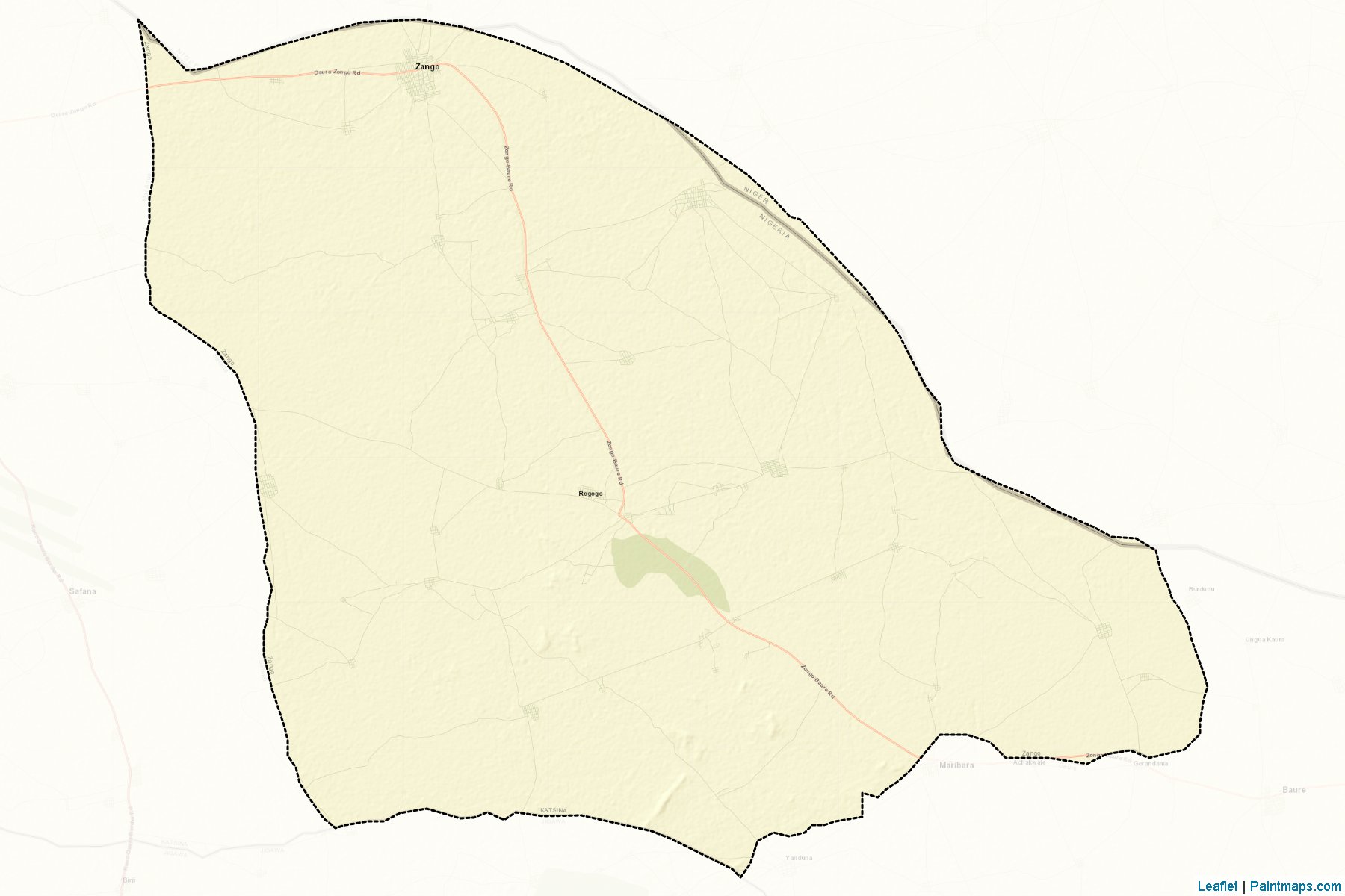 Muestras de recorte de mapas Zango (Katsina)-2