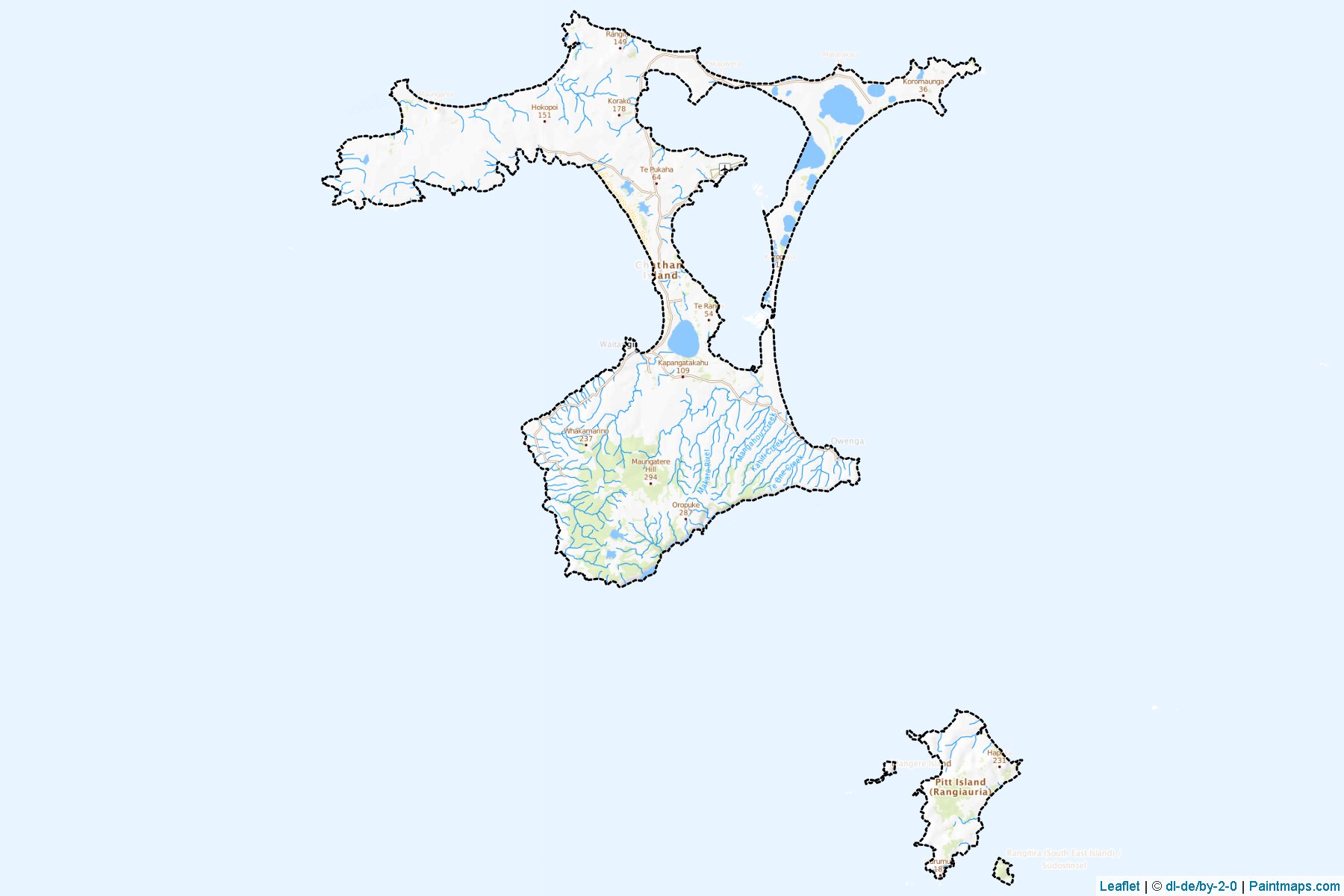 Chatham Islands (Chatham Islands) Map Cropping Samples-1